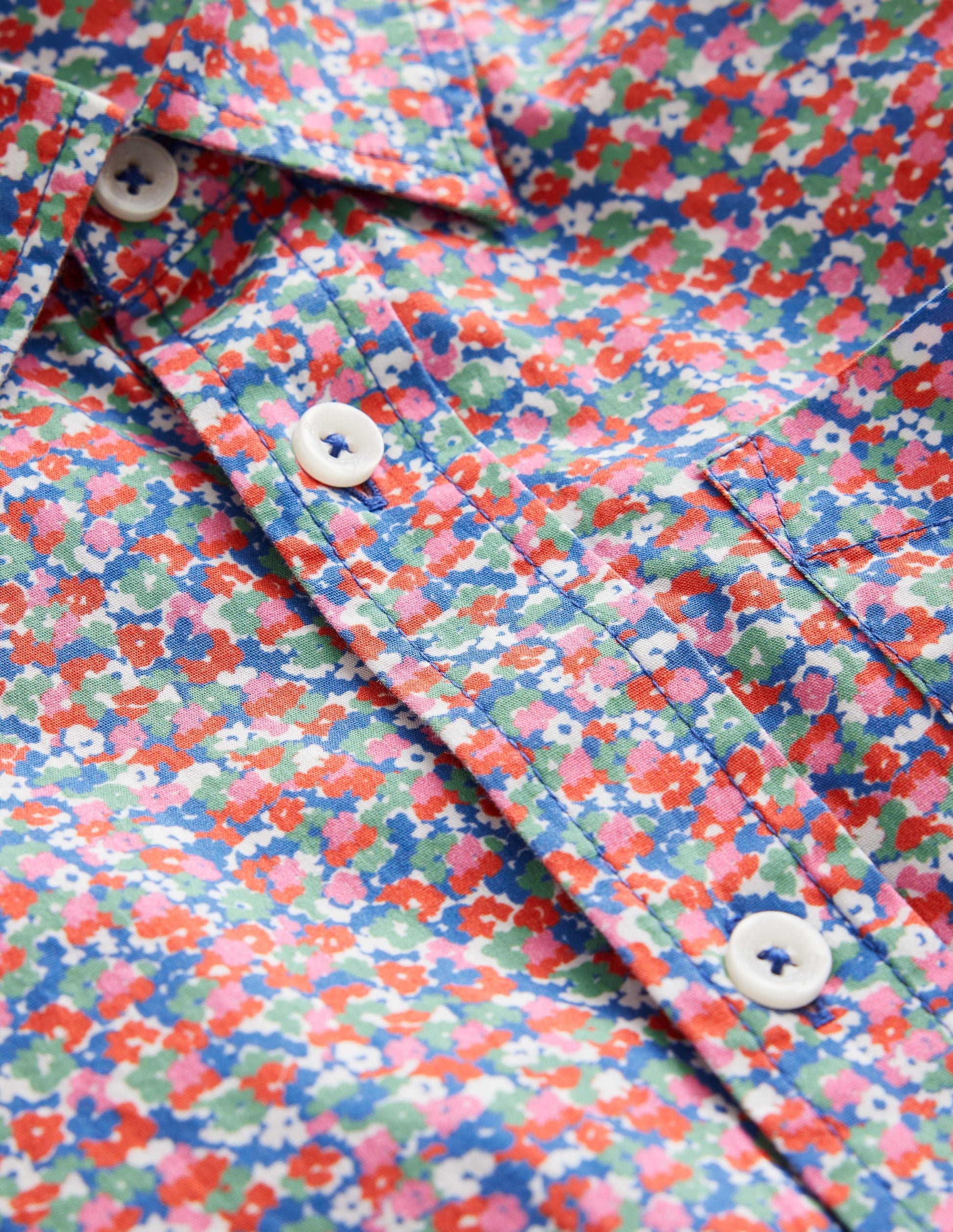 Cotton Shirt-Multi Micro Floral-3