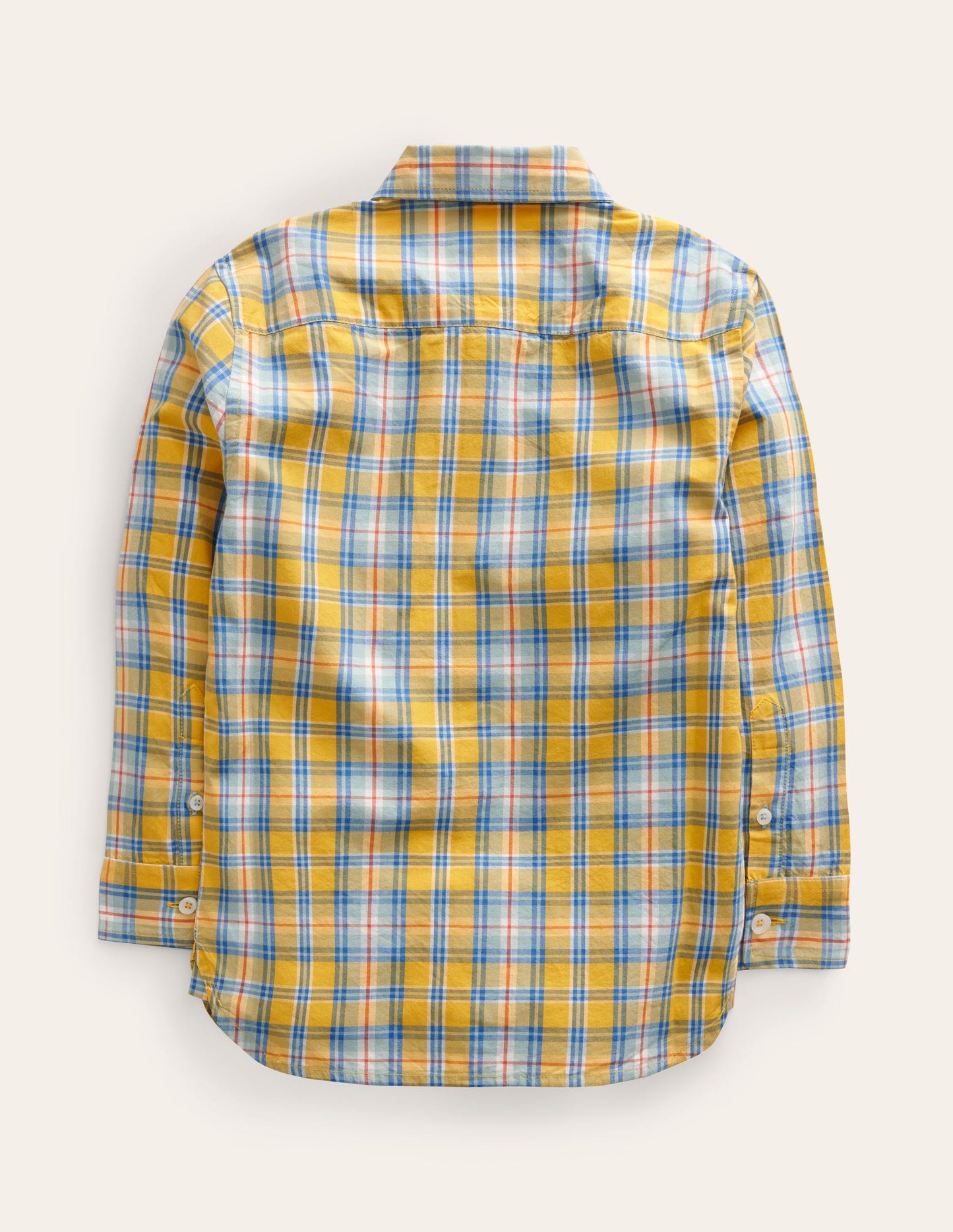 Cotton Shirt-Yellow Check