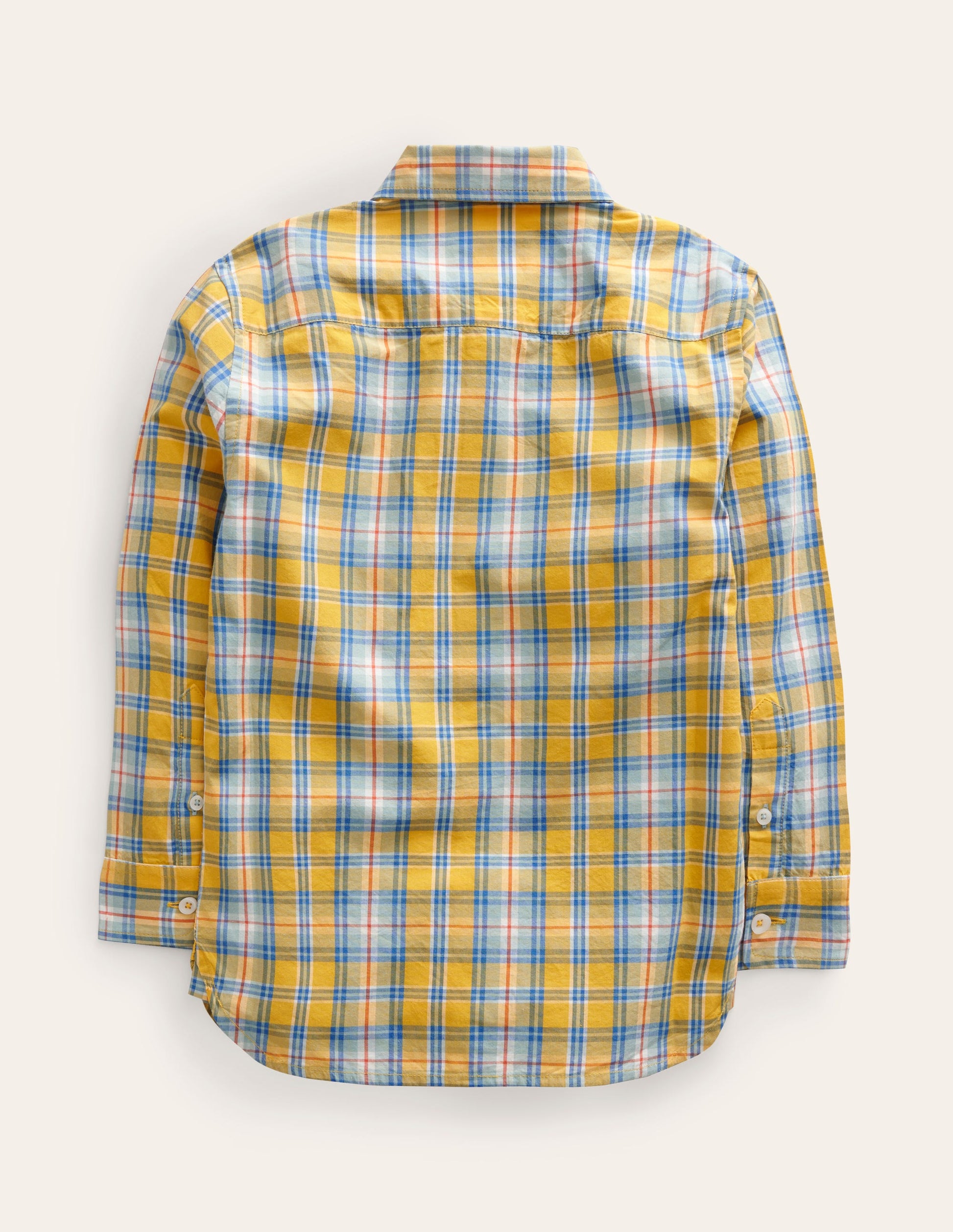 Cotton Shirt-Yellow Check-2
