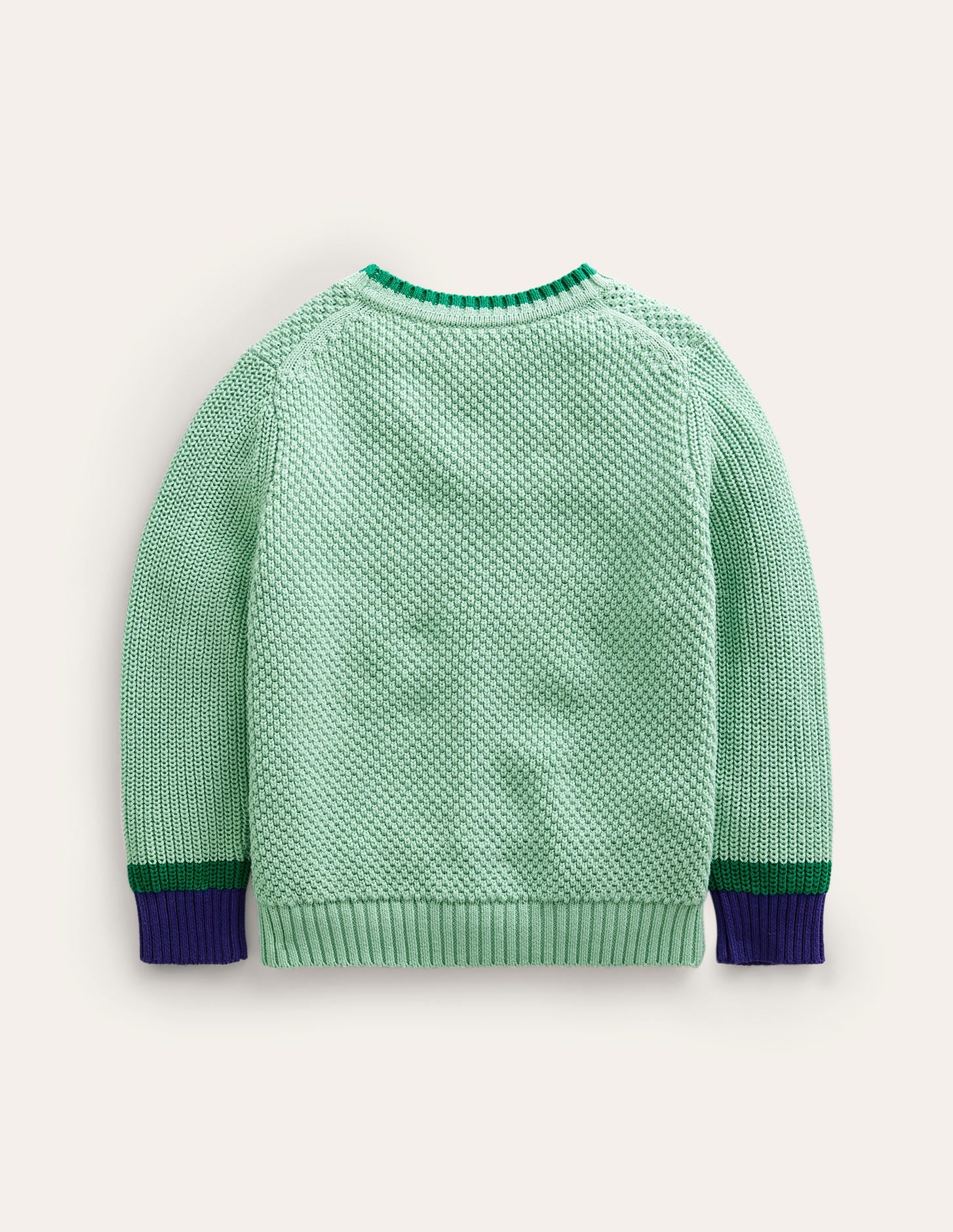 Chunky Cotton Jumper-Opal Green-2