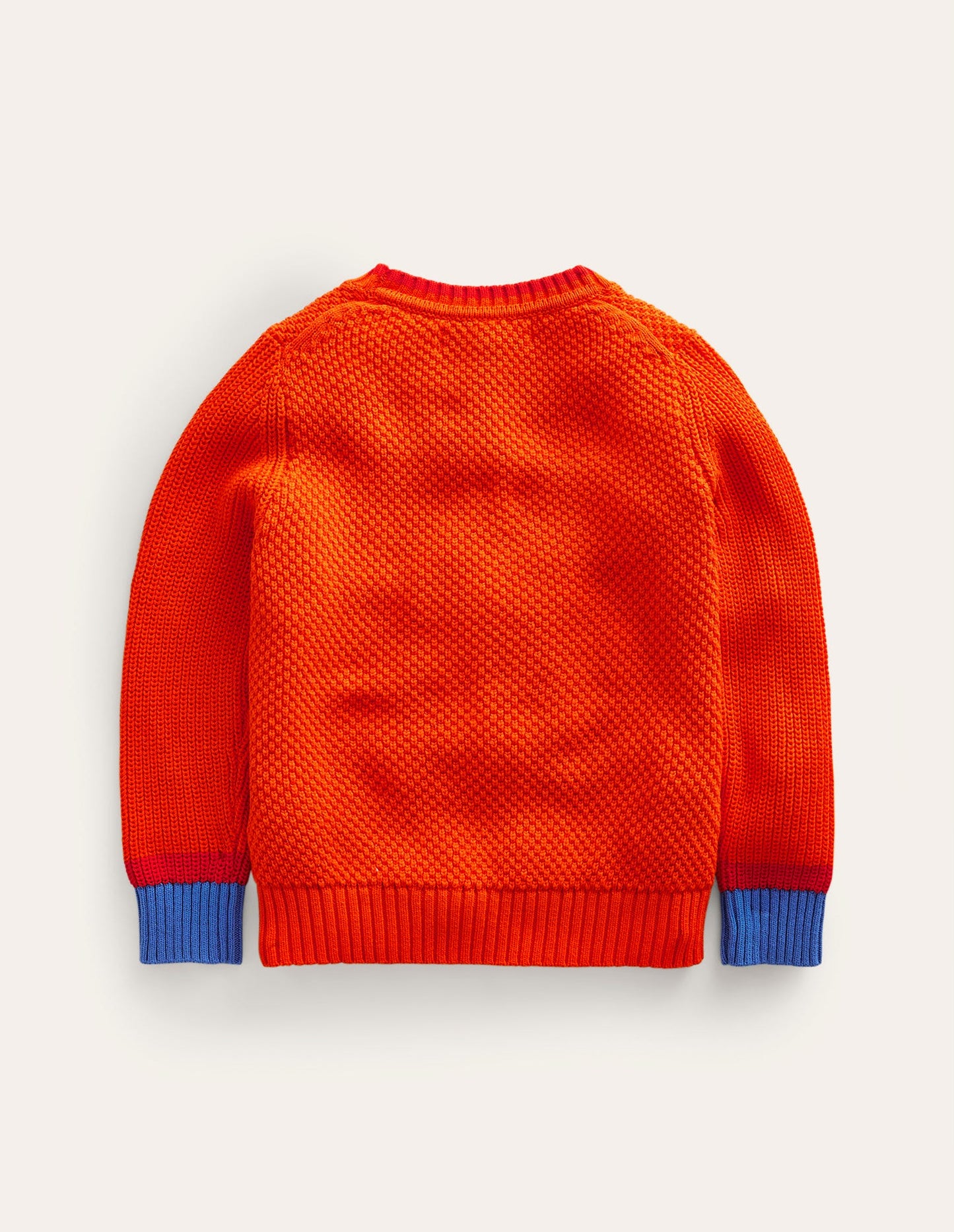 Chunky Cotton Jumper-Mandarin Orange