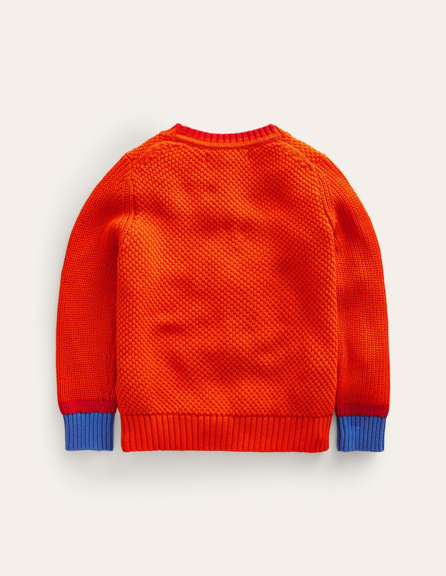 Chunky Cotton Jumper-Mandarin Orange-2