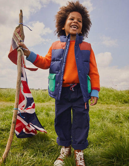 Chunky Cotton Jumper-Mandarin Orange-4