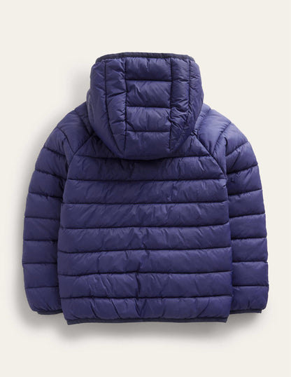 Pack-away Padded Jacket-Navy