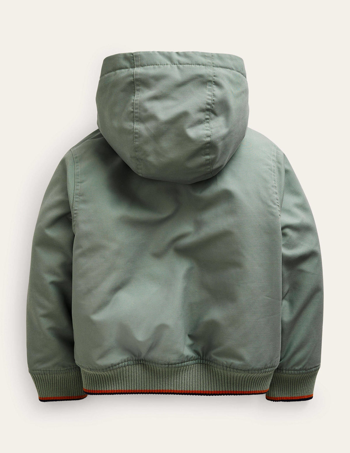 Hooded Lined Bomber Jacket-Pottery Green-2