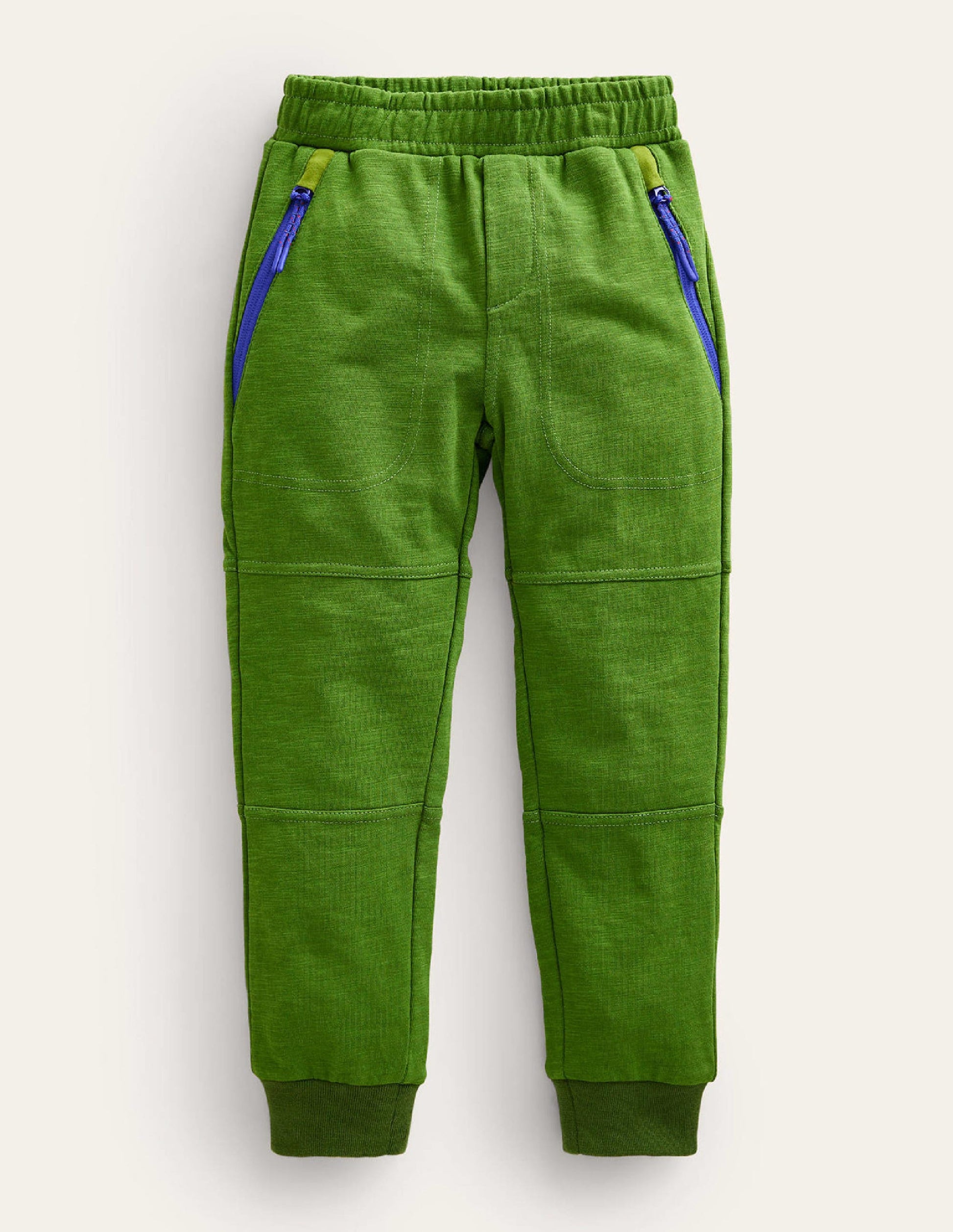 Reinforced Knee Joggers-Pea Green-1