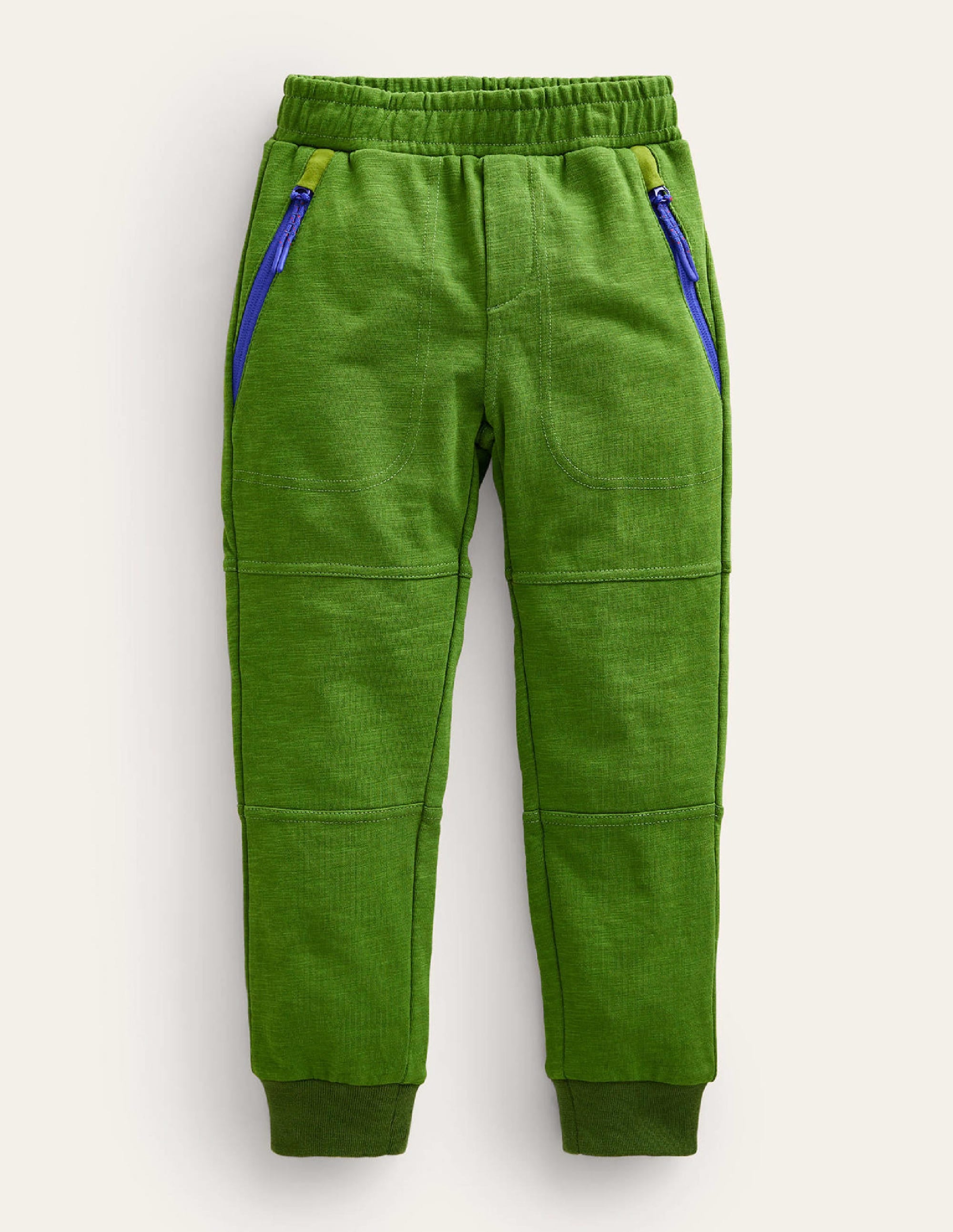 Reinforced Knee Joggers-Pea Green - Image 1