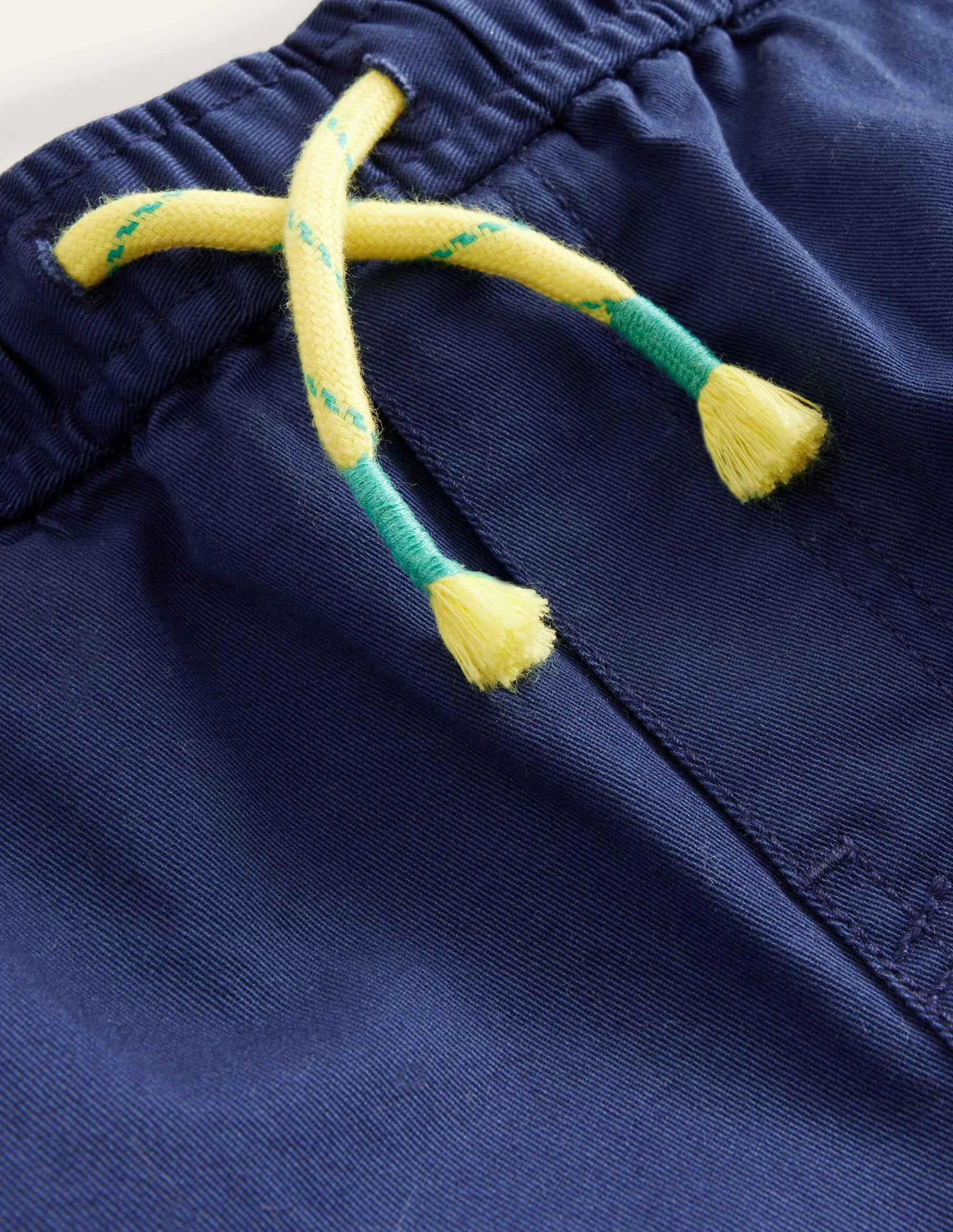 Slim Pull-On Trousers-College Navy Cord - Image 3