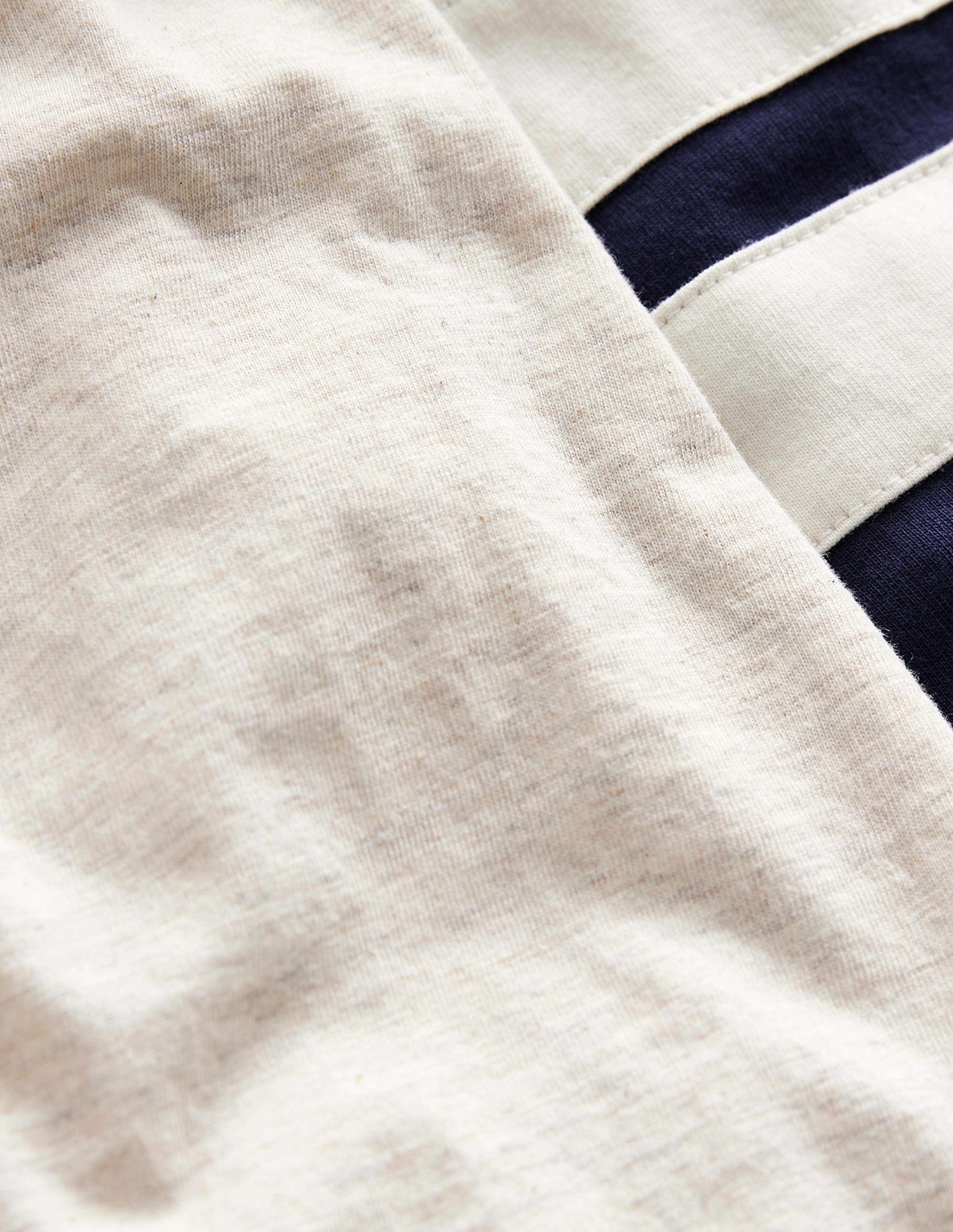 Colourblock Raglan T-shirt-Oatmeal/Navy/Berry Marl-3