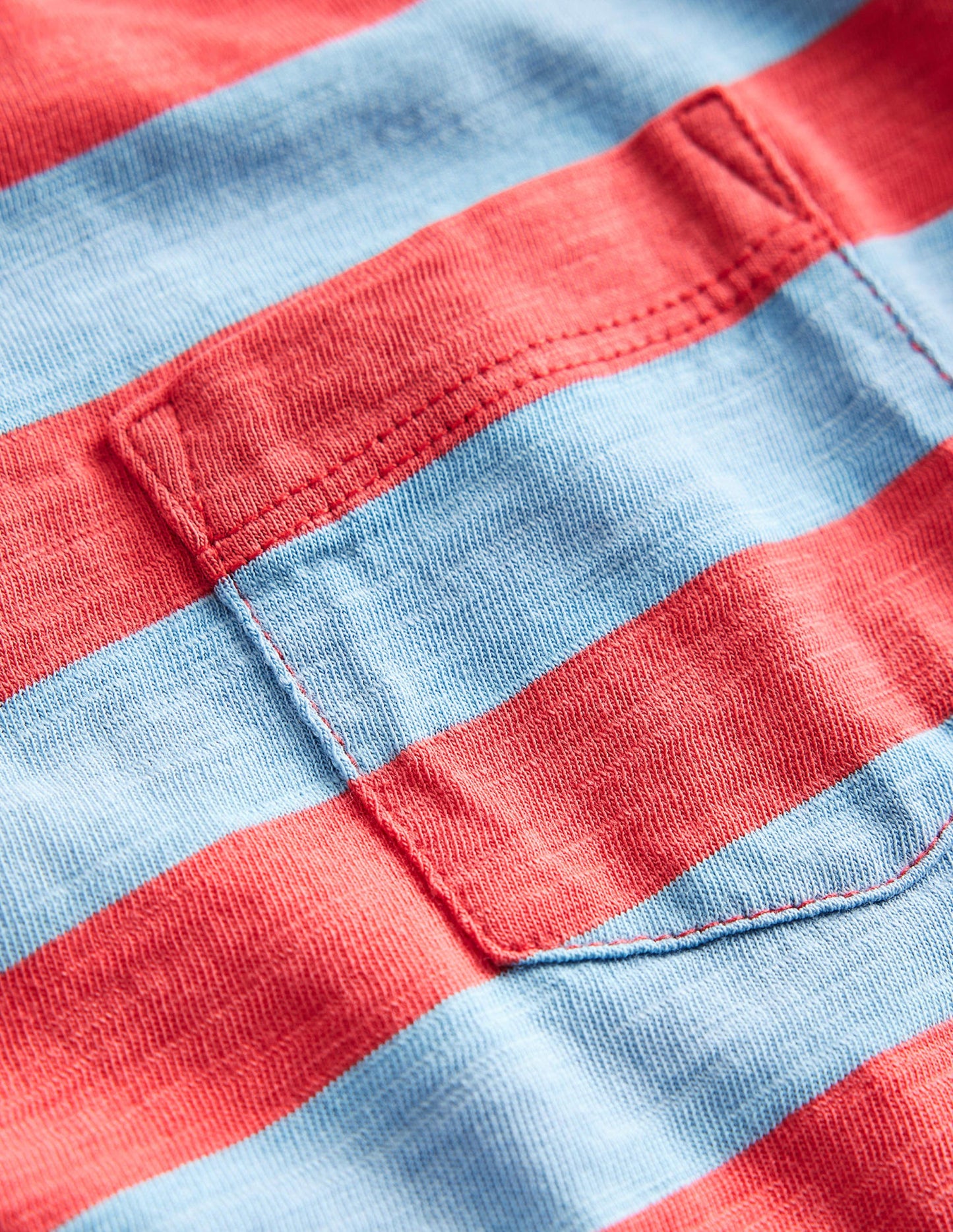 Long-sleeved Washed T-shirt-Dusk Blue/ Jam