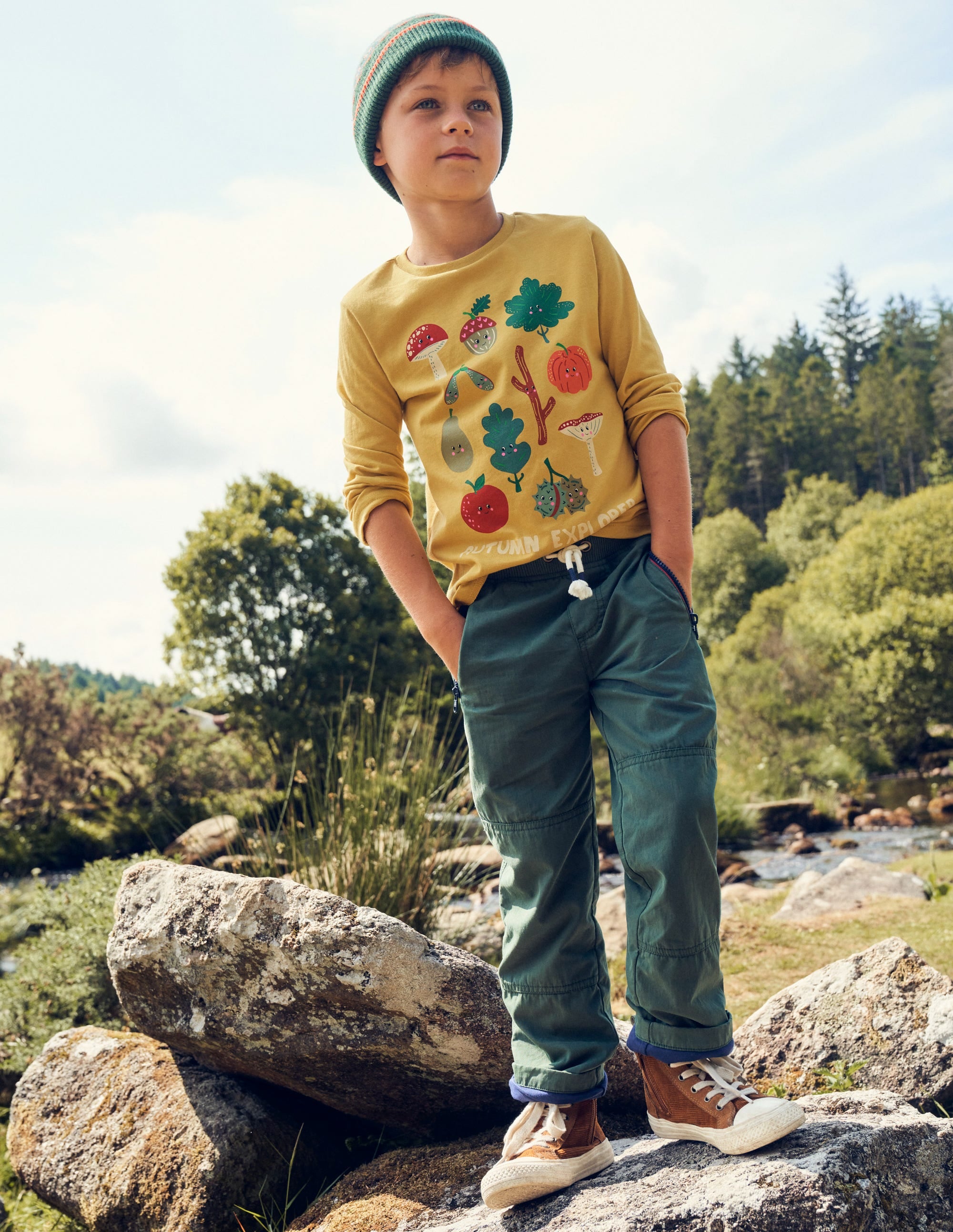 Cosy Lined Trousers-Monster Green - Image 4