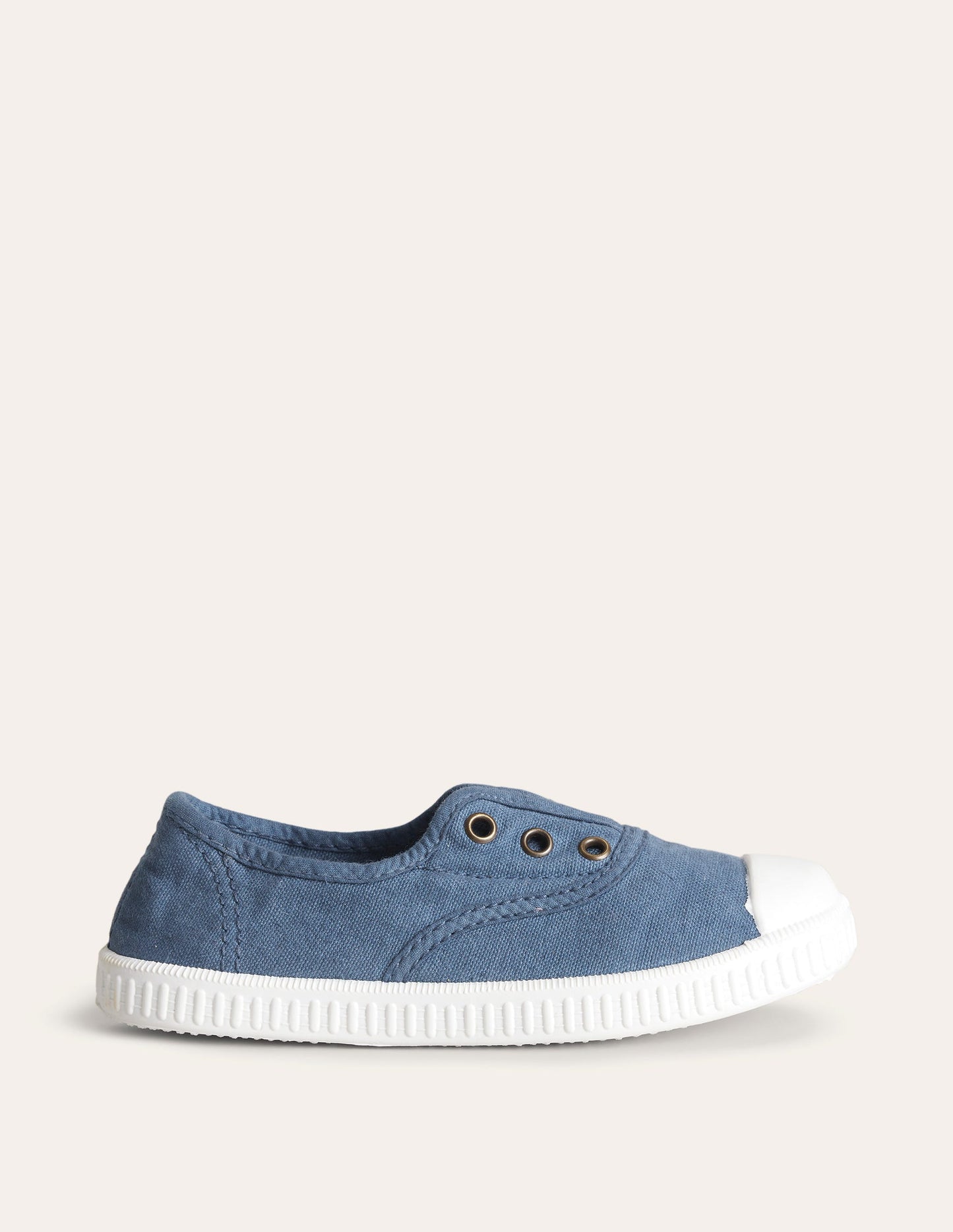 Laceless Canvas Pull-ons-College Navy