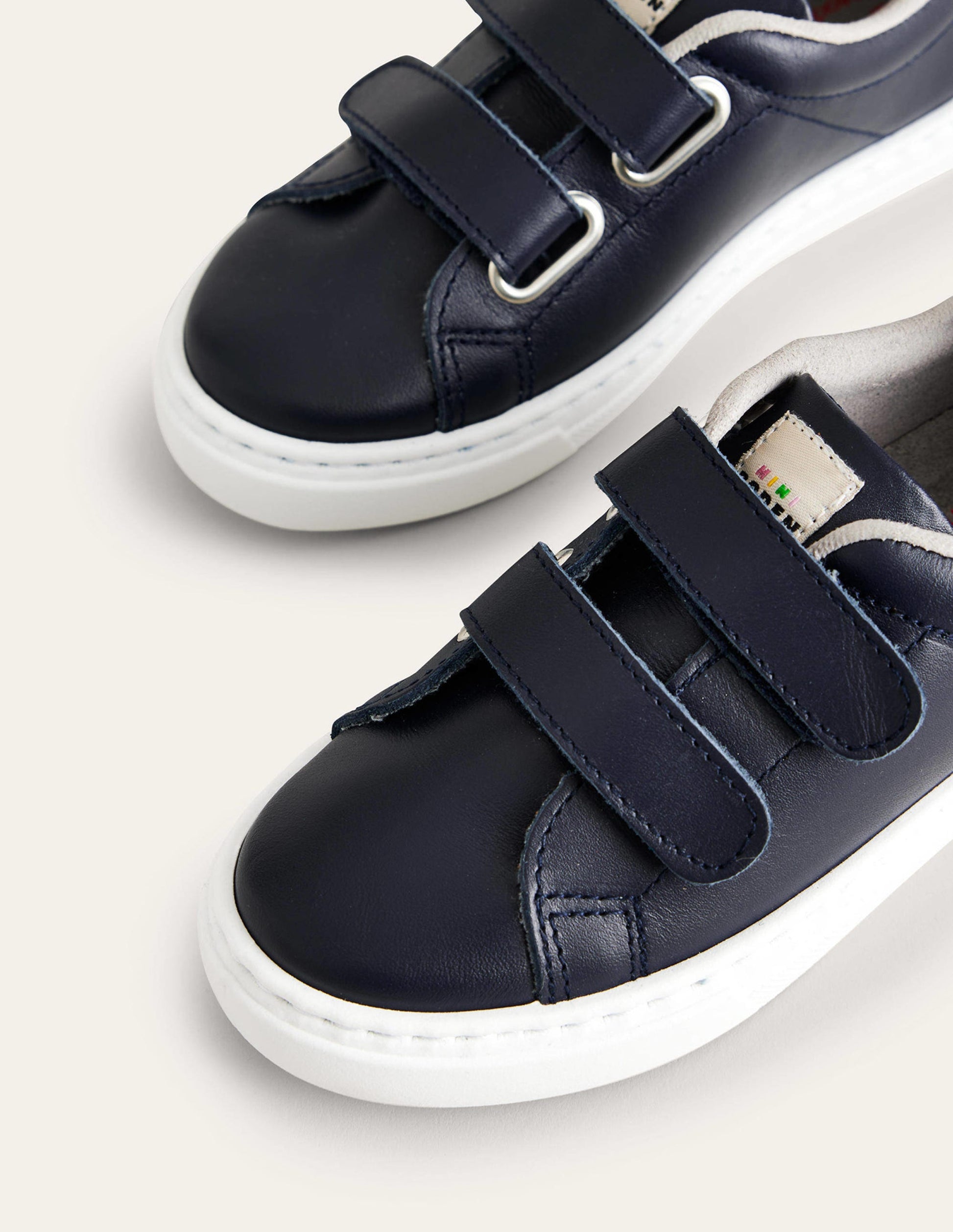 Double Strap Low Tops-Navy-3