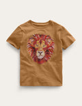 Superstitch T-shirt-Butterscotch Brown