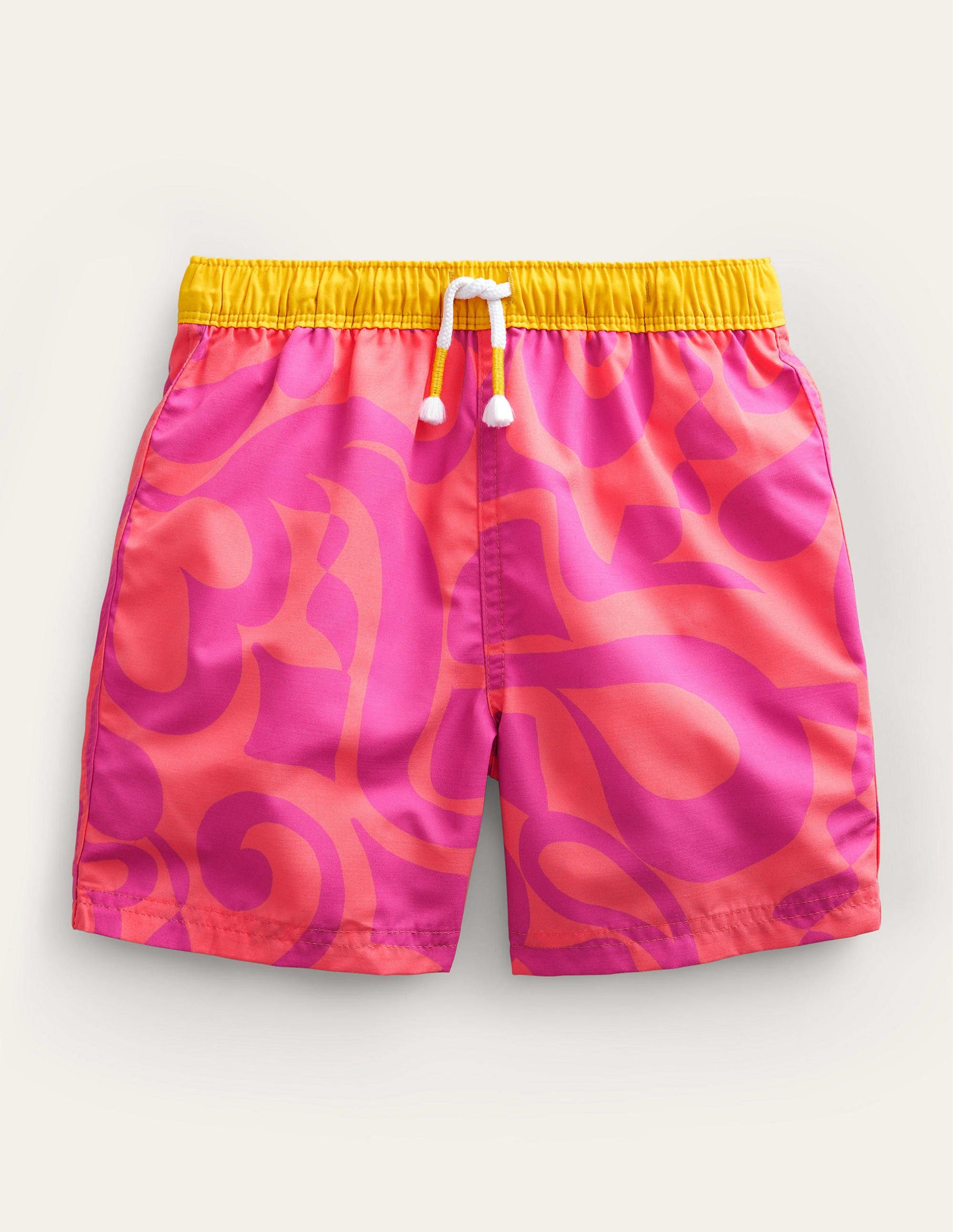 Swim Shorts-Peach Punch Summer Stencil-1