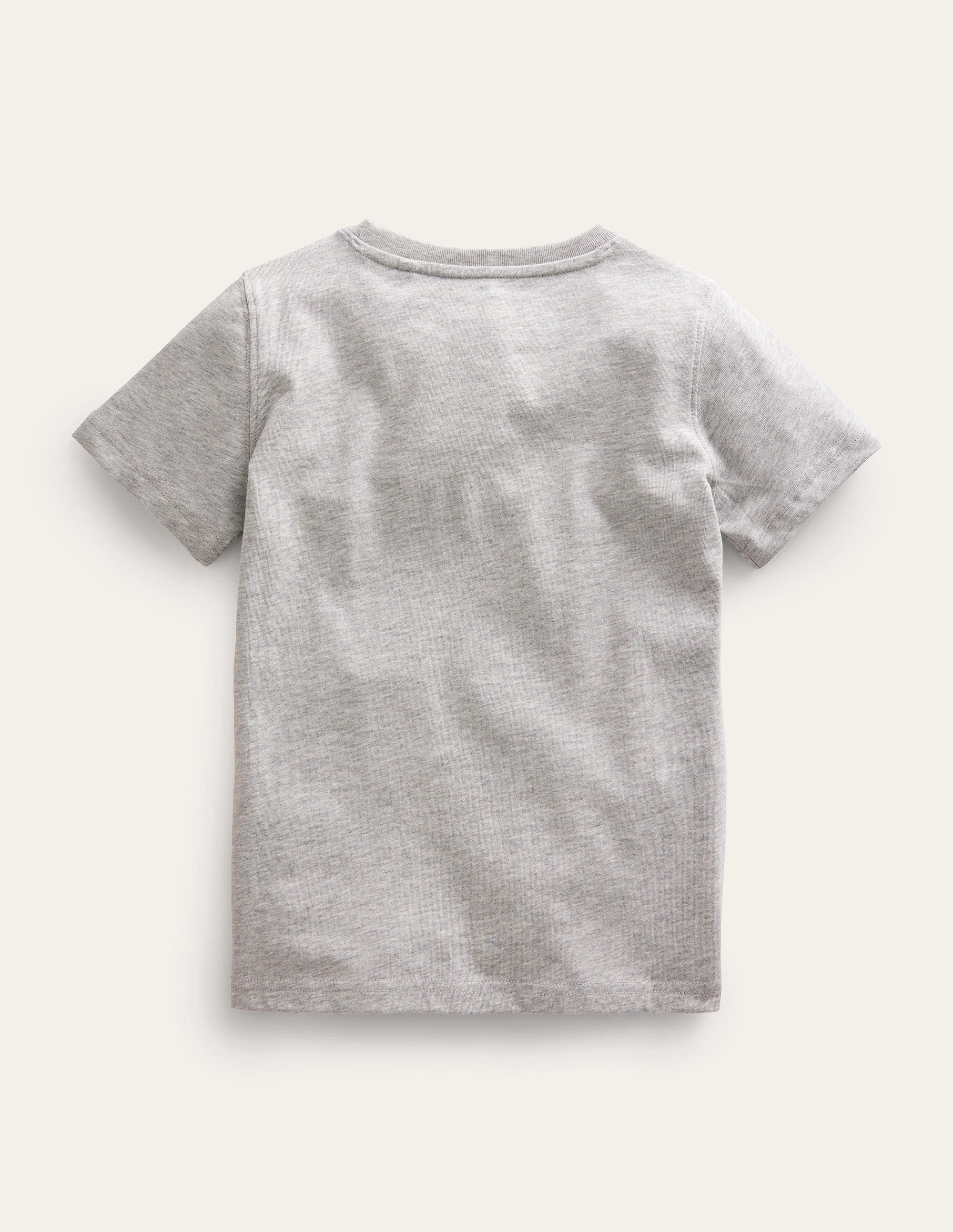 Graphic-Print Cotton T-Shirt-Silver Marl Fish - Image 2