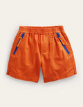 Utility Ripstop Shorts-Kumquat Orange
