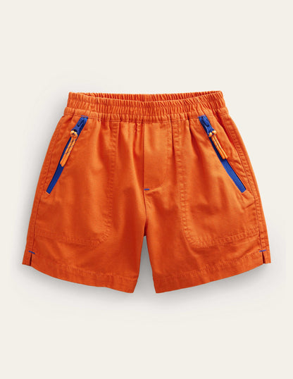 Utility Ripstop Shorts-Kumquat Orange-2