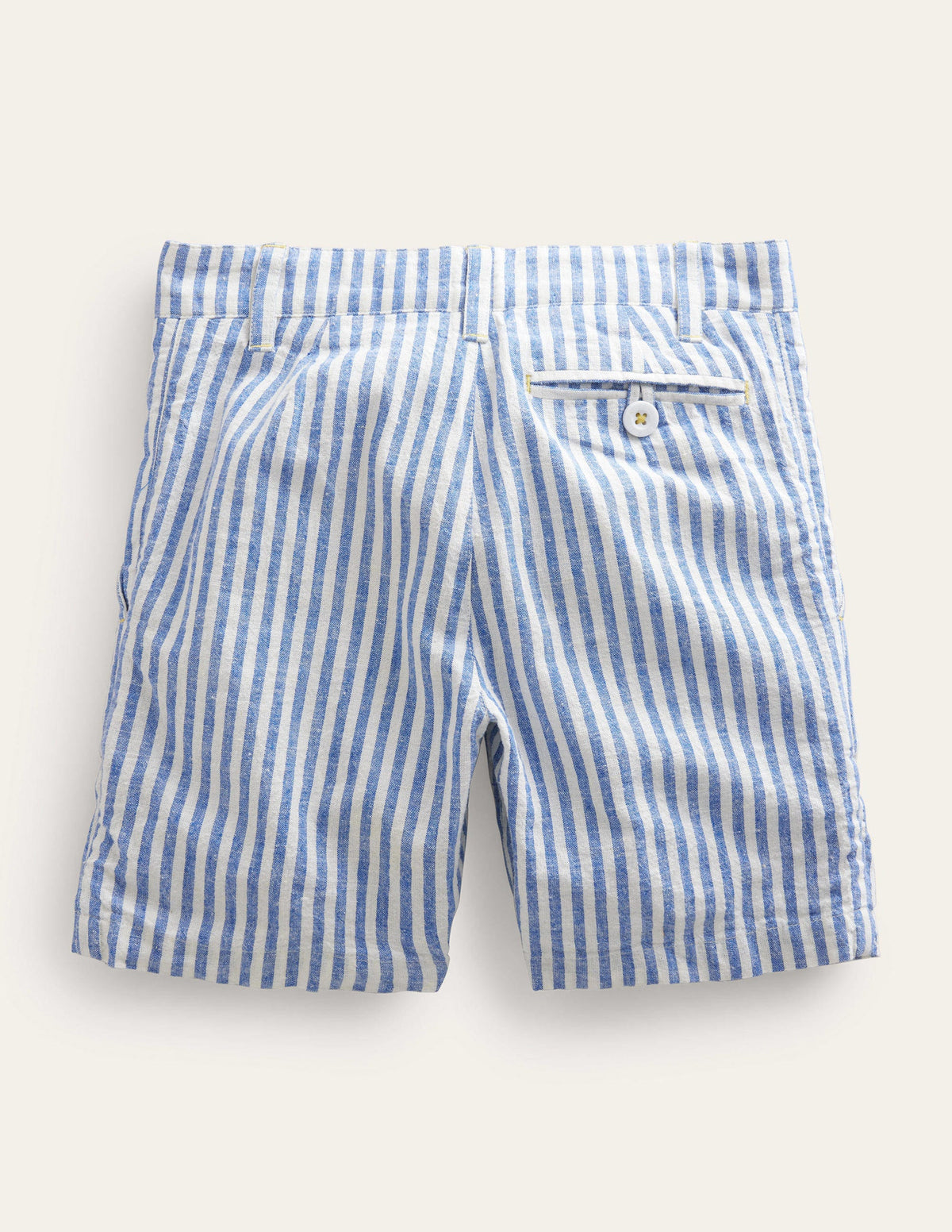 Patterned Chino Shorts-Blue Textured Stripe - Image 2