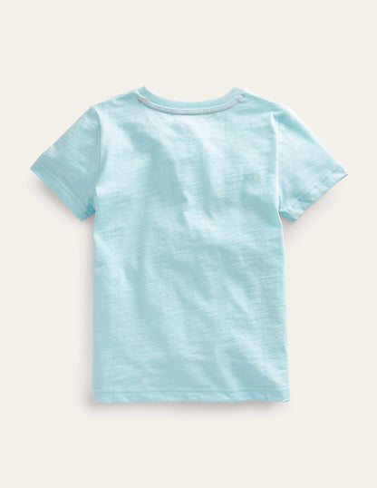 Glow-in-the-dark T-shirt-Iced Aqua Blue Shark-2