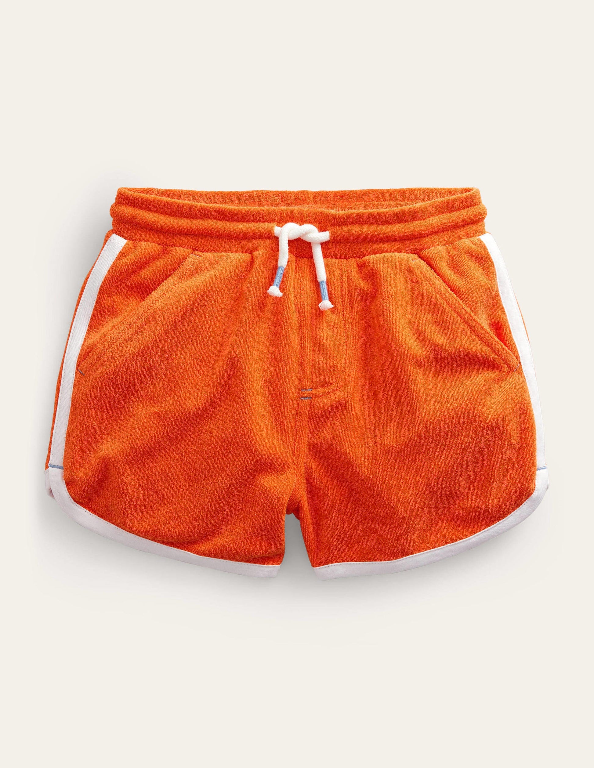 Retro Jersey Shorts-Fire Opal Orange-1