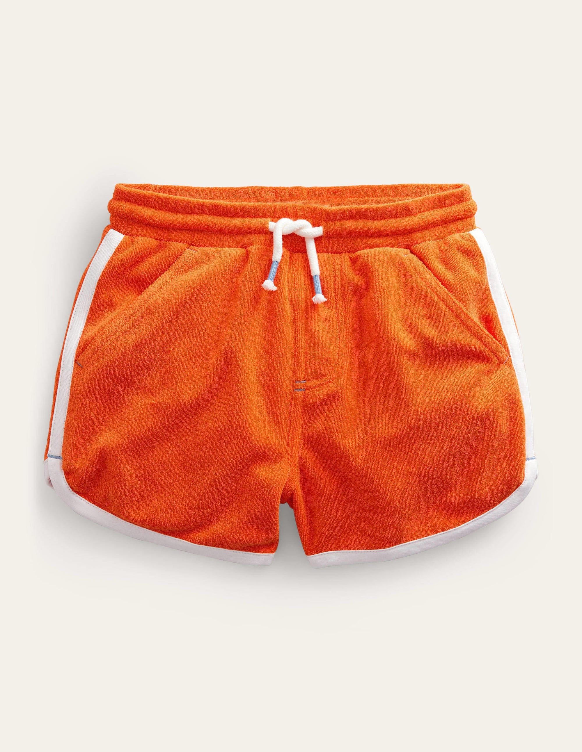 Retro Jersey Shorts-Fire Opal Orange - Image 1