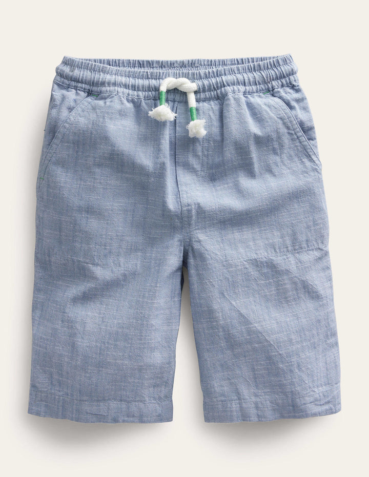 Cotton Baggies-Pebble Blue Chambray