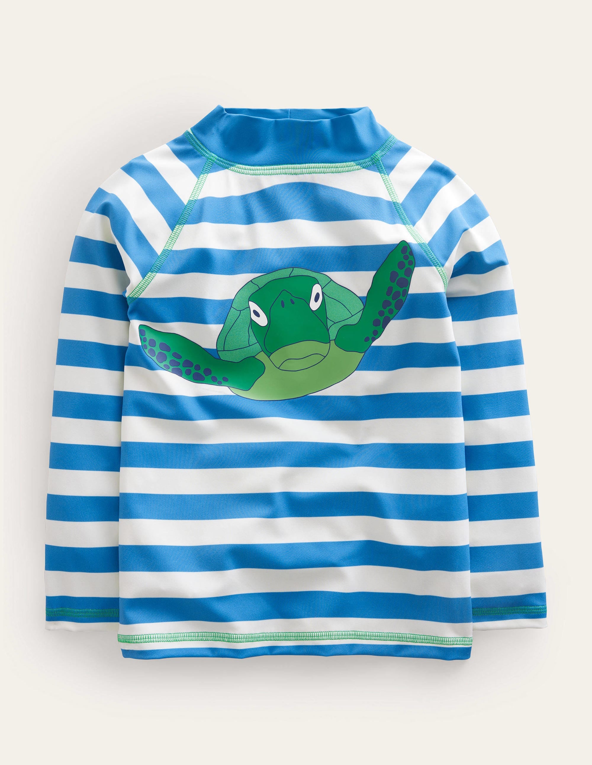 Logo Rash Vest-Island Blue and Ivory Stripe - Image 1