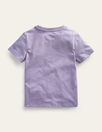 Travelling Animals T-shirt-Misty Lavender Jeep