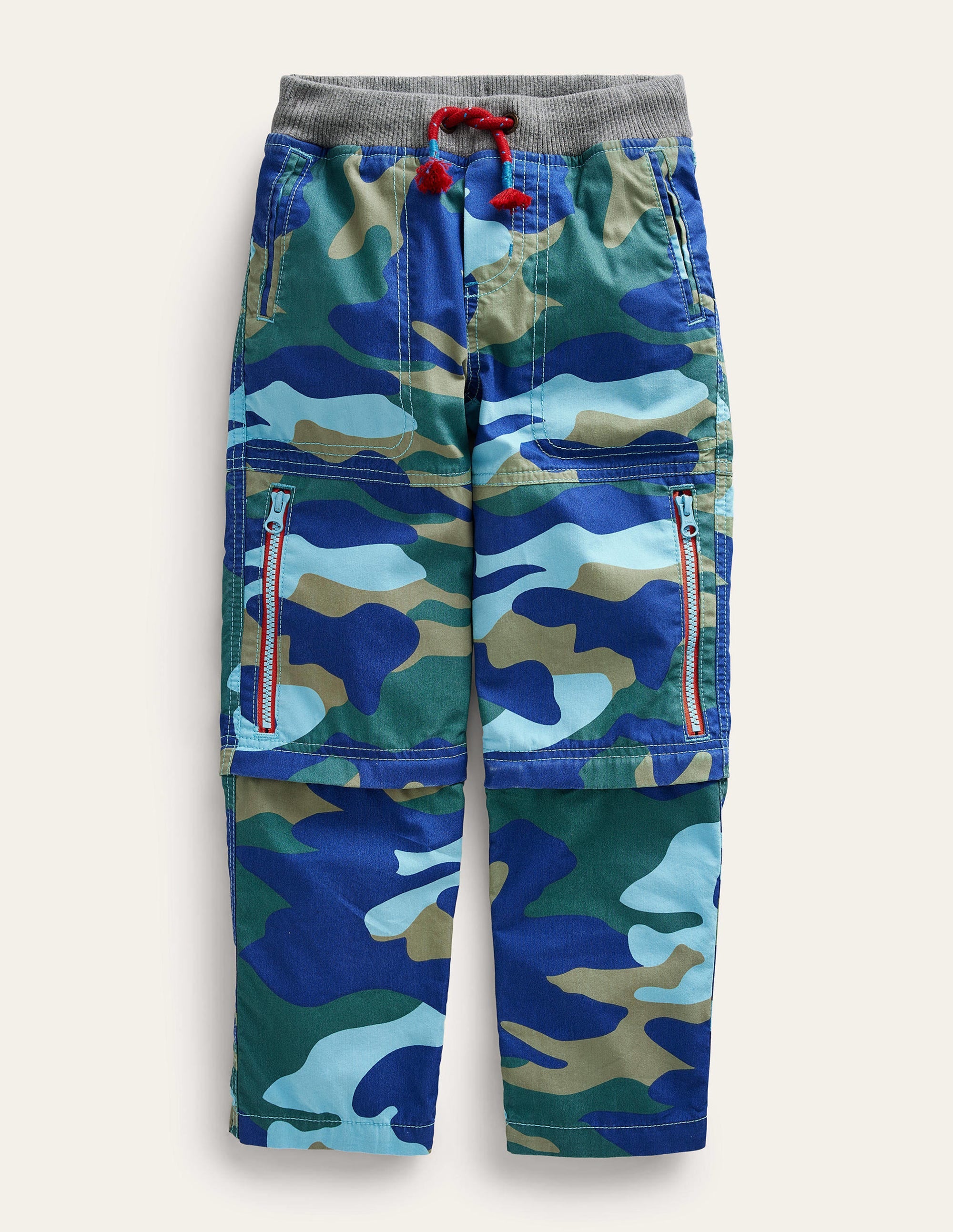 Zip-off Techno Trousers-Bluing Blue Camo - Image 1