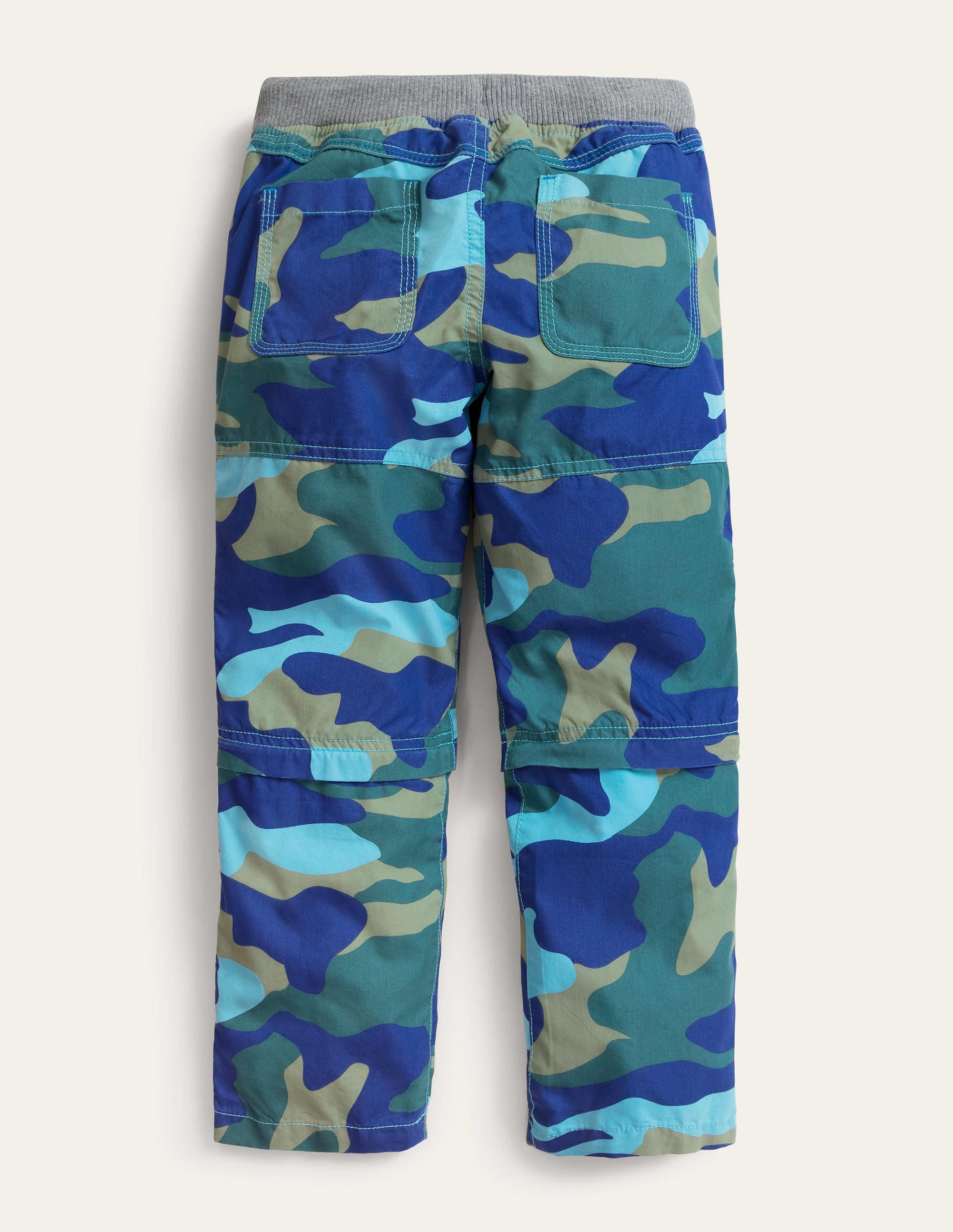 Zip-off Techno Trousers-Bluing Blue Camo - Image 2