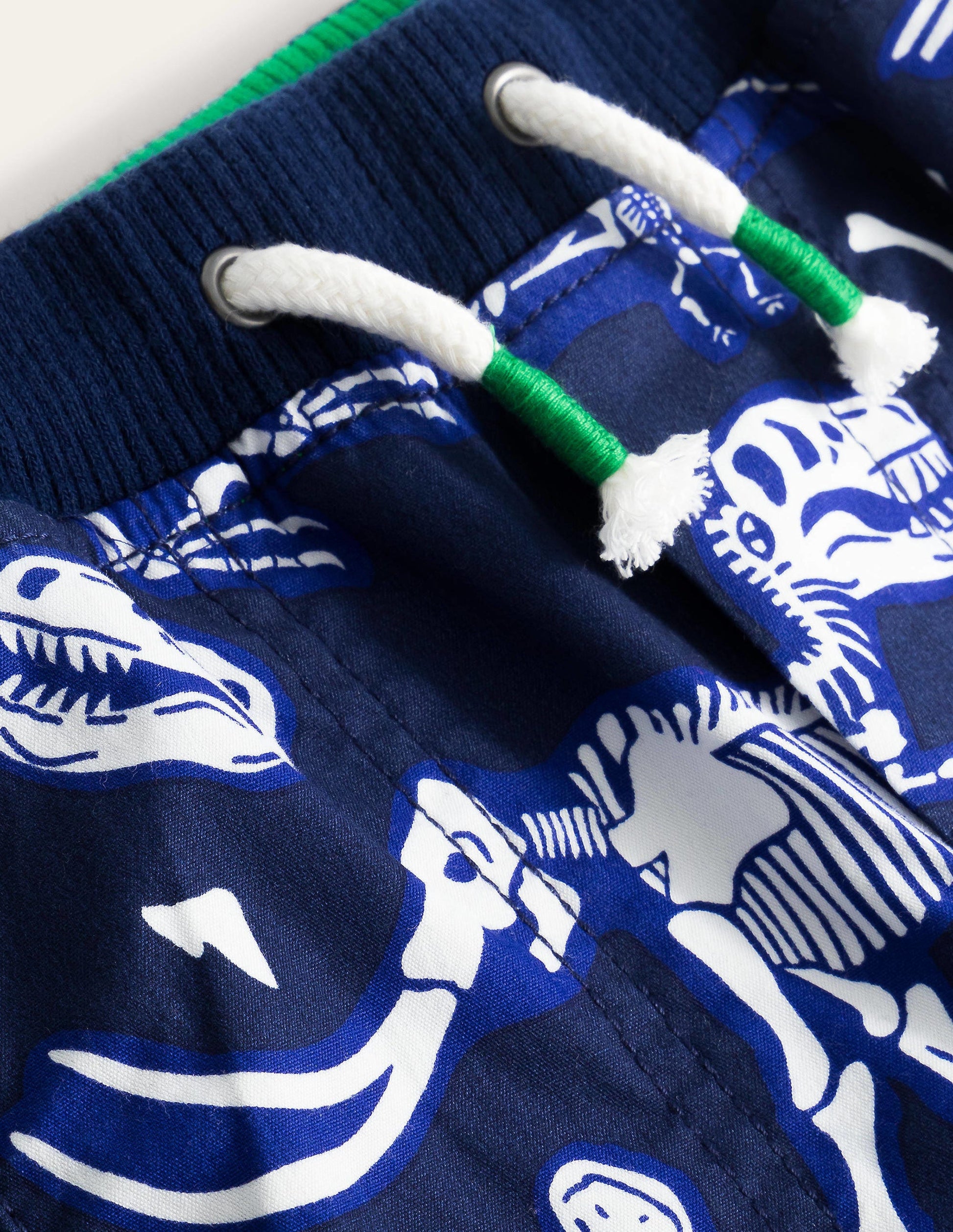 Adventure Shorts-Starboard Blue Dino Skeletons-3