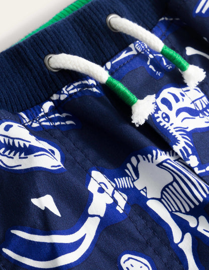 Adventure Shorts-Starboard Blue Dino Skeletons-3