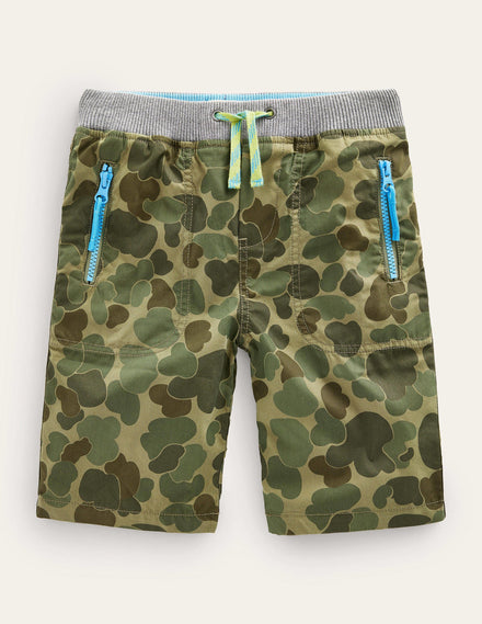 Adventure Shorts-Bubble Khaki Camo