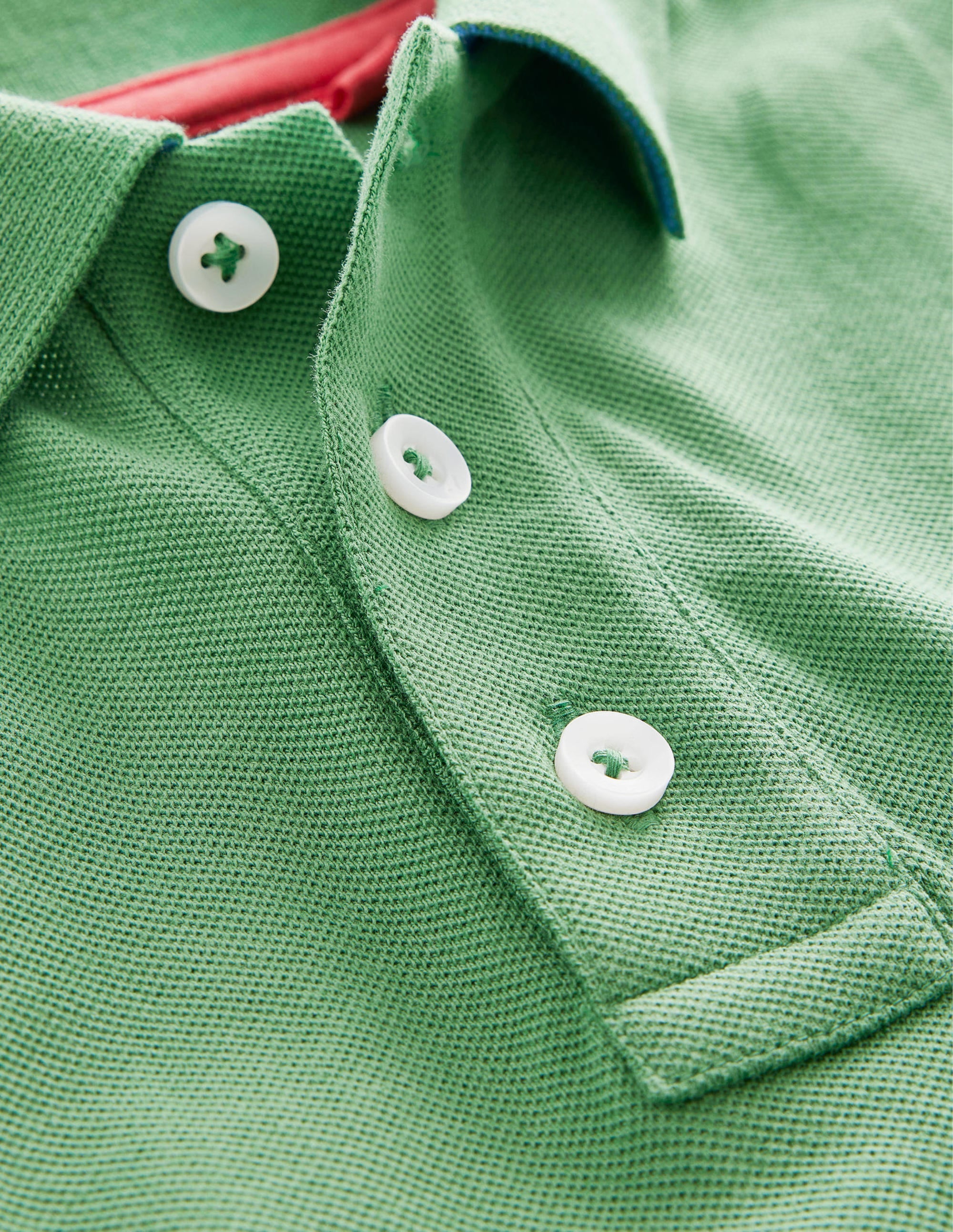 Piqué Polo Shirt-Deep Grass Green - Image 3