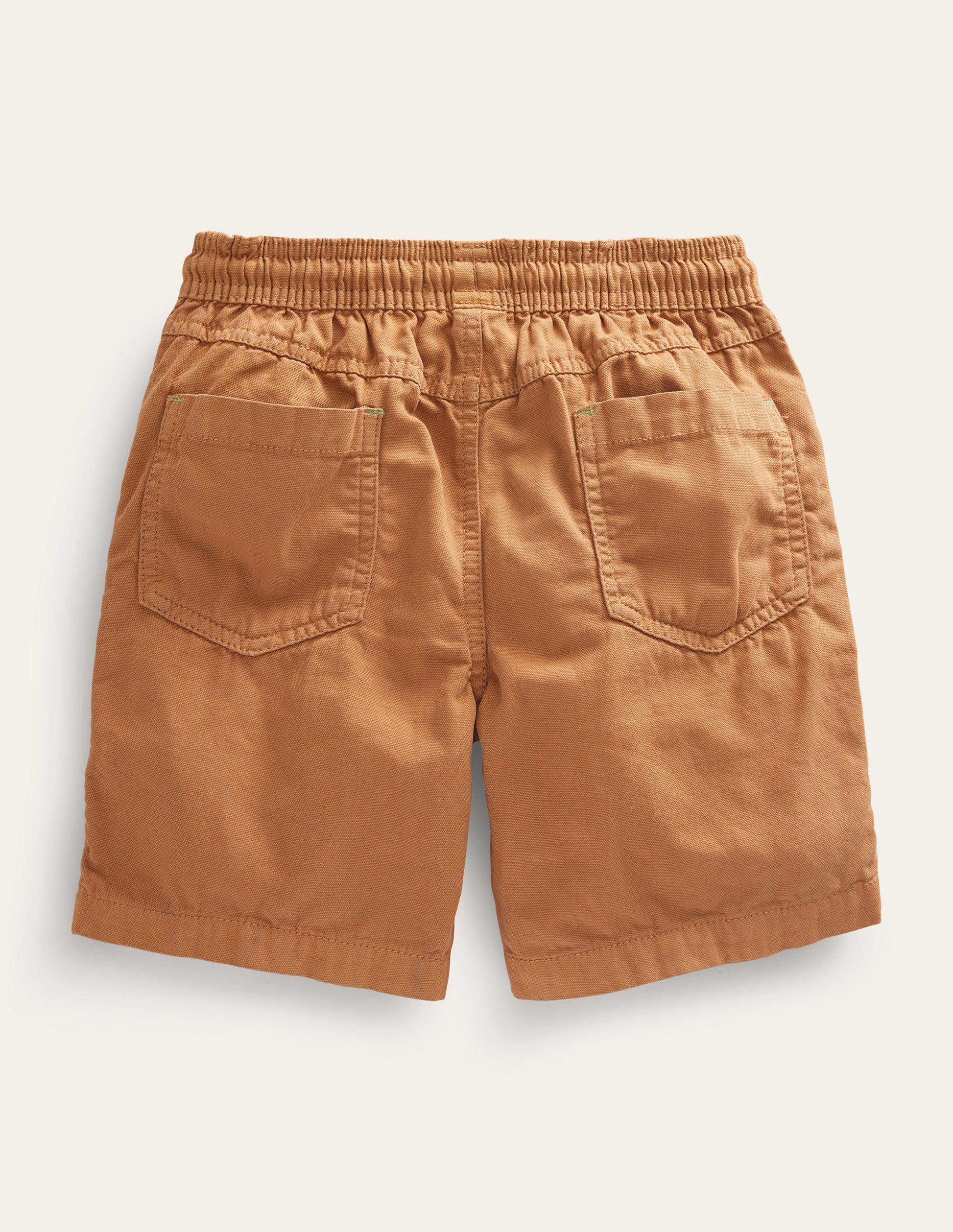 Pull-on Drawstring Shorts-Nut-2