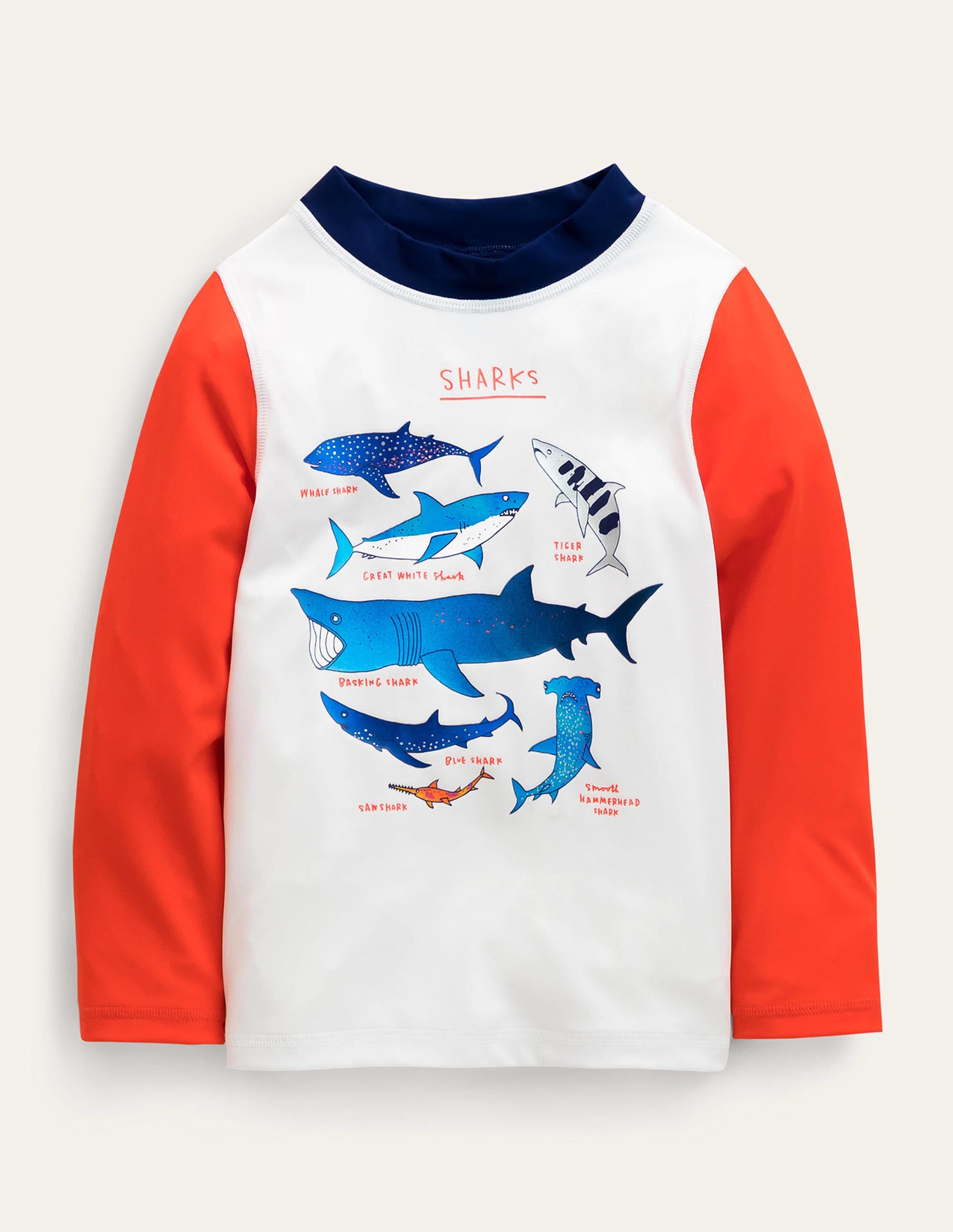 Fun Rash Vest-Foil Sharks - Image 1
