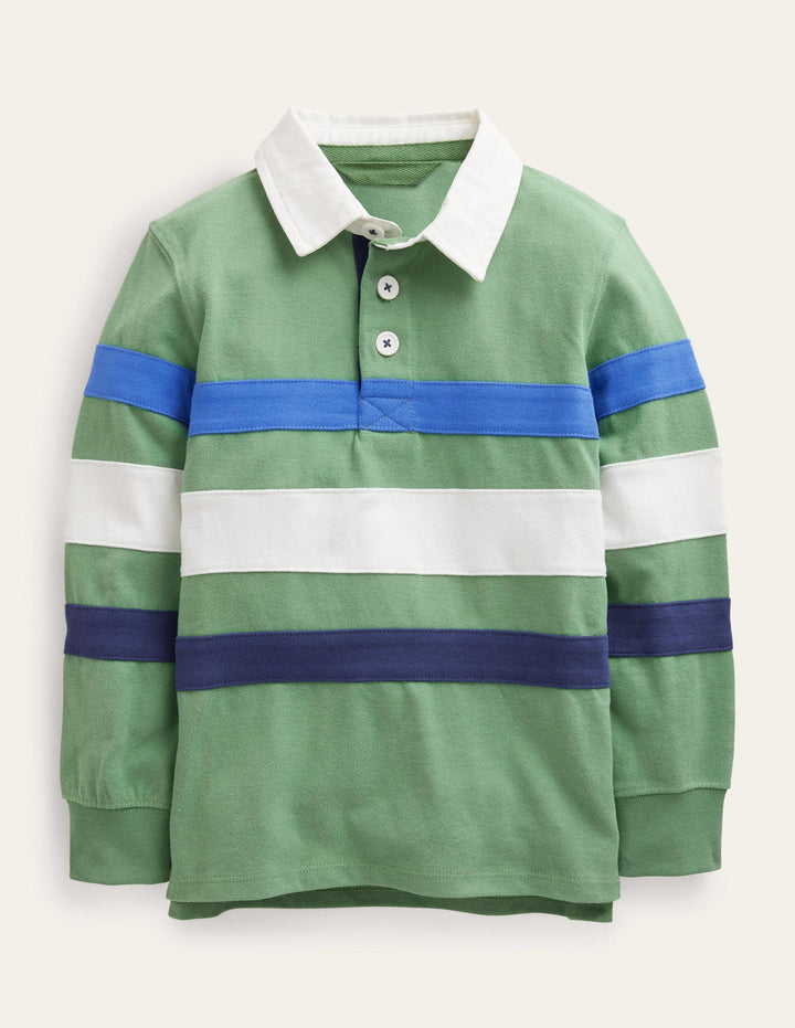 Classic Rugby Shirt-Deep Grass Green