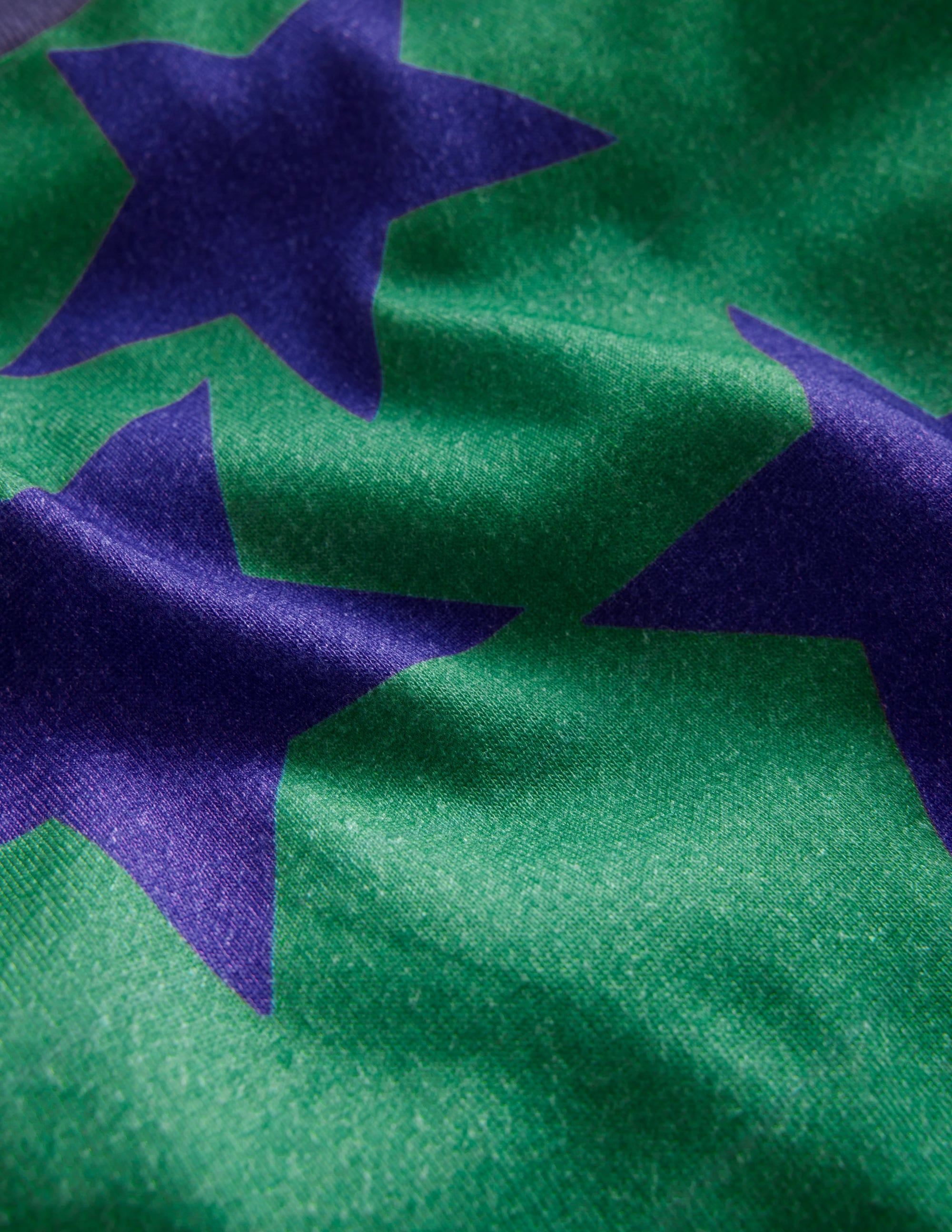 Snug Single Long John Pyjamas-Deep Green/Navy Star - Image 3