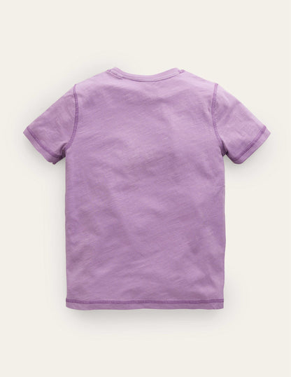 Washed Superstitch T-shirt-Lupin Purple Bananas-2