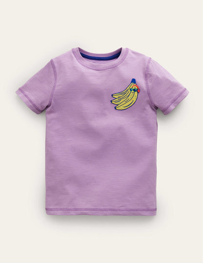 Washed Superstitch T-shirt-Lupin Purple Bananas-1