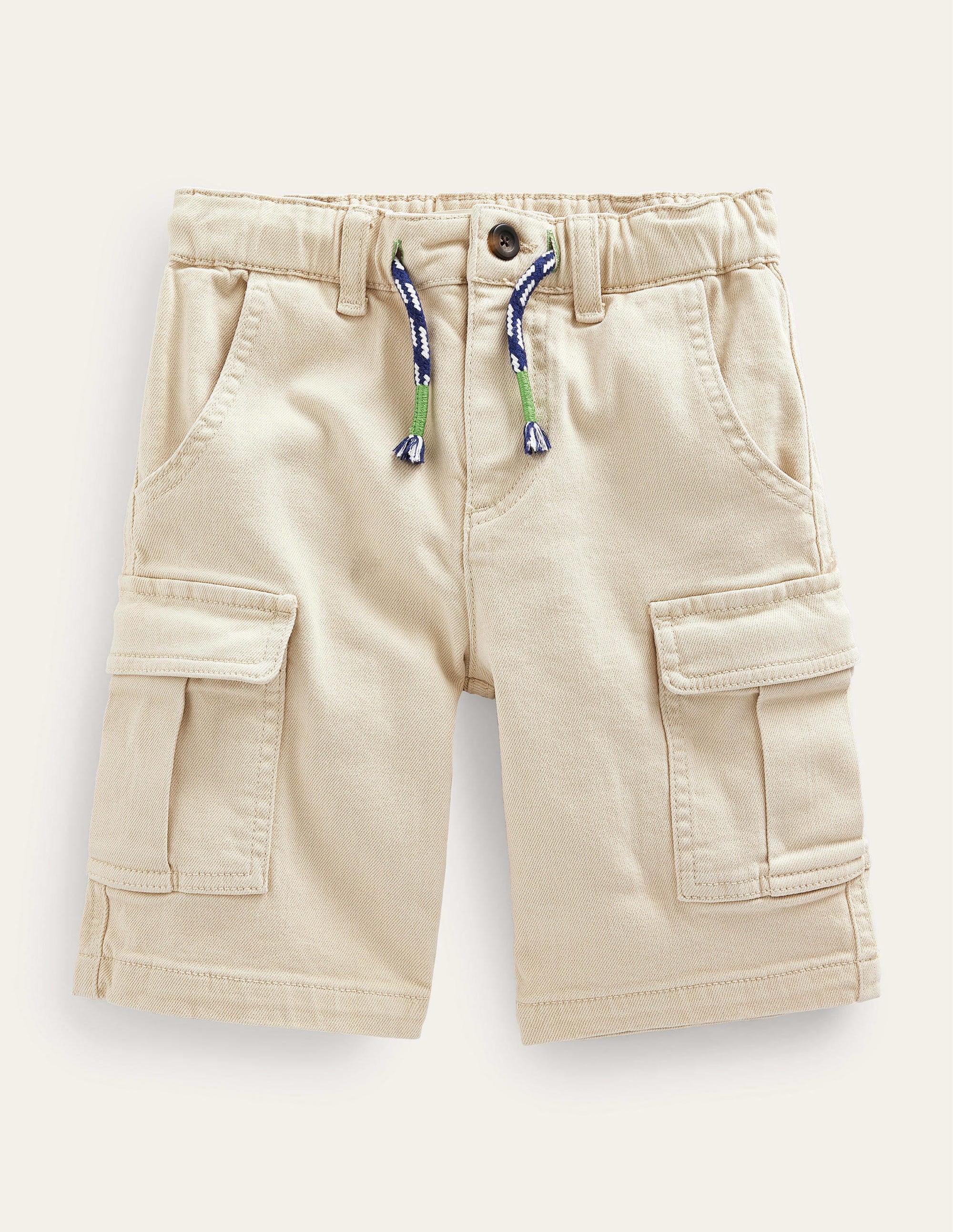 Garment Dye Cargo Shorts-Stone - Image 1