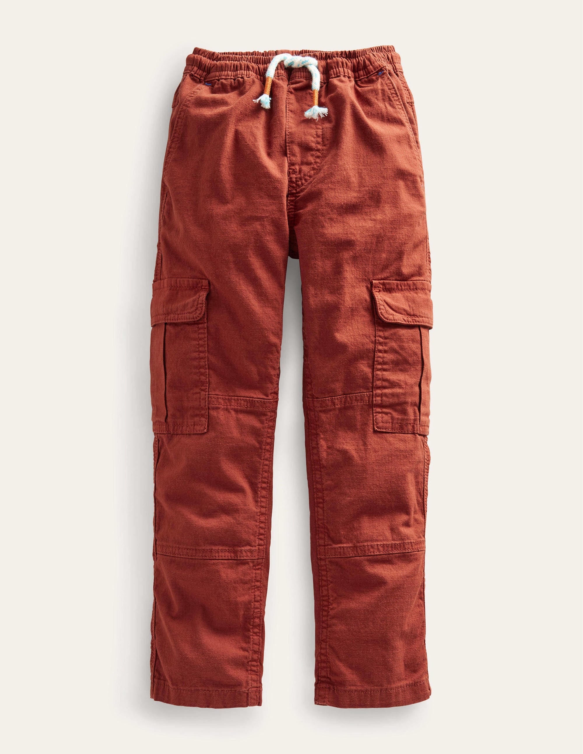 Cargo Pull-on Trousers-Roasted Chestnut - Image 1