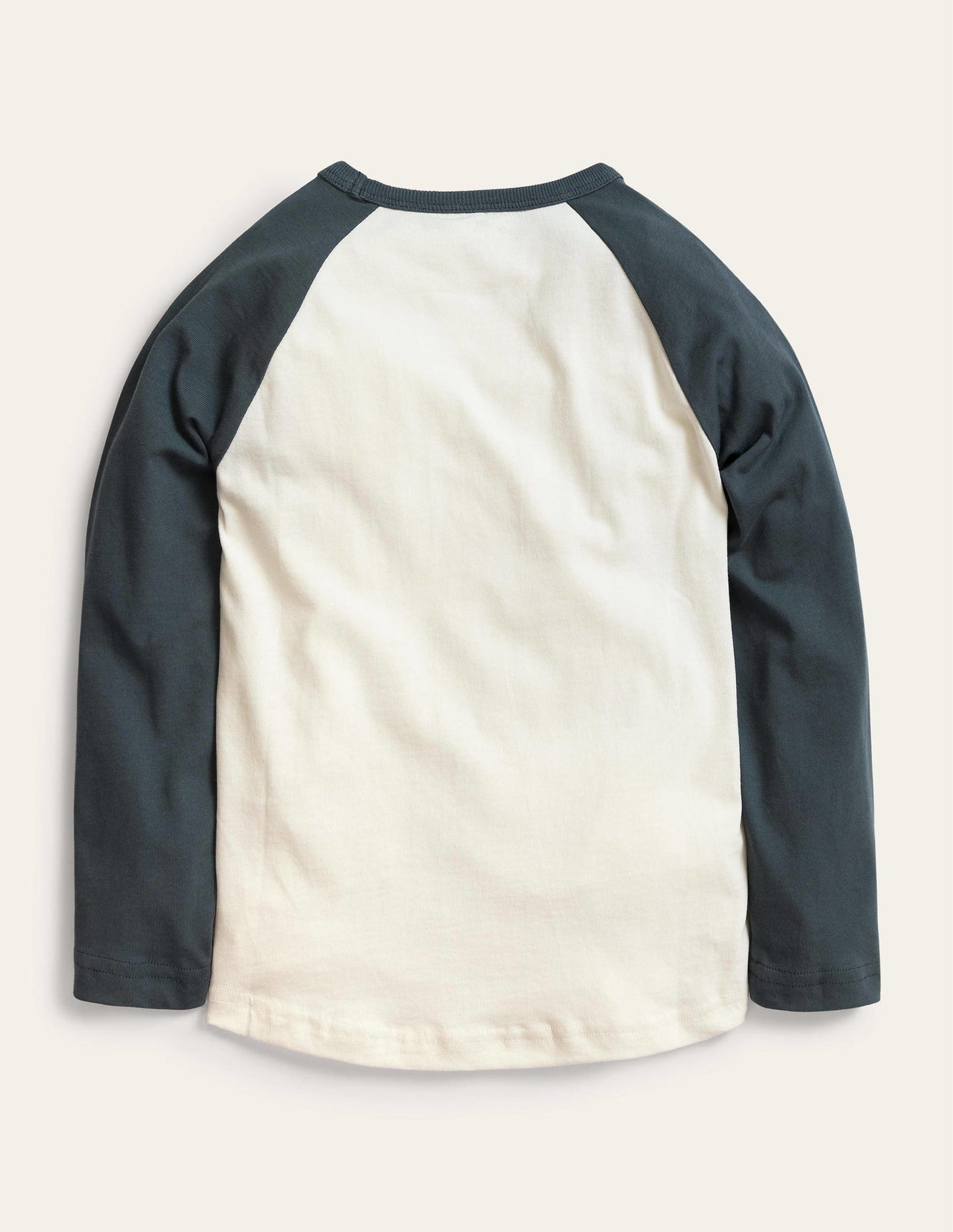 Raglan T-shirt-Ivory/Smoke Pirates