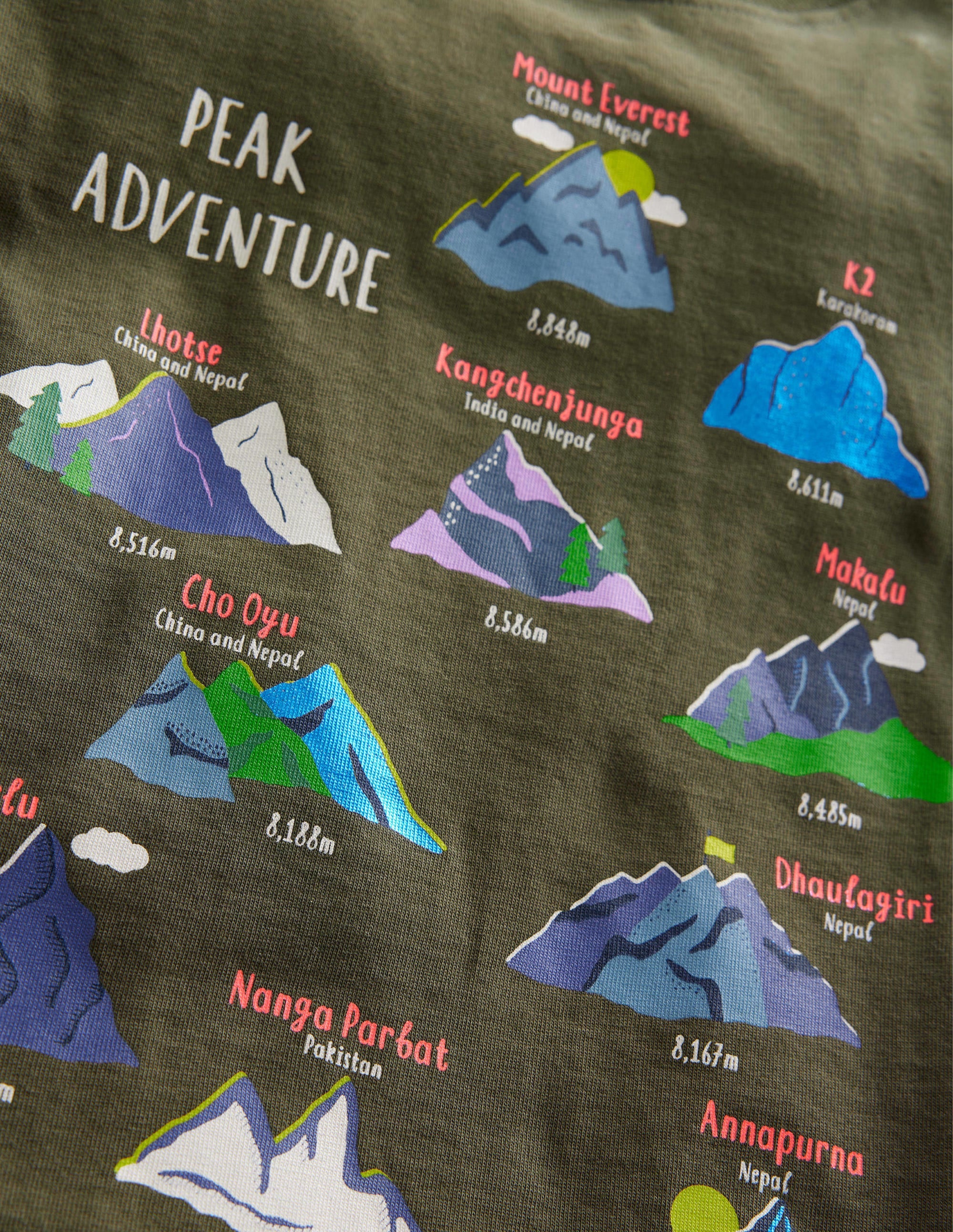 Graphic Education T-shirt-Classic Khaki Volcanos - Image 3