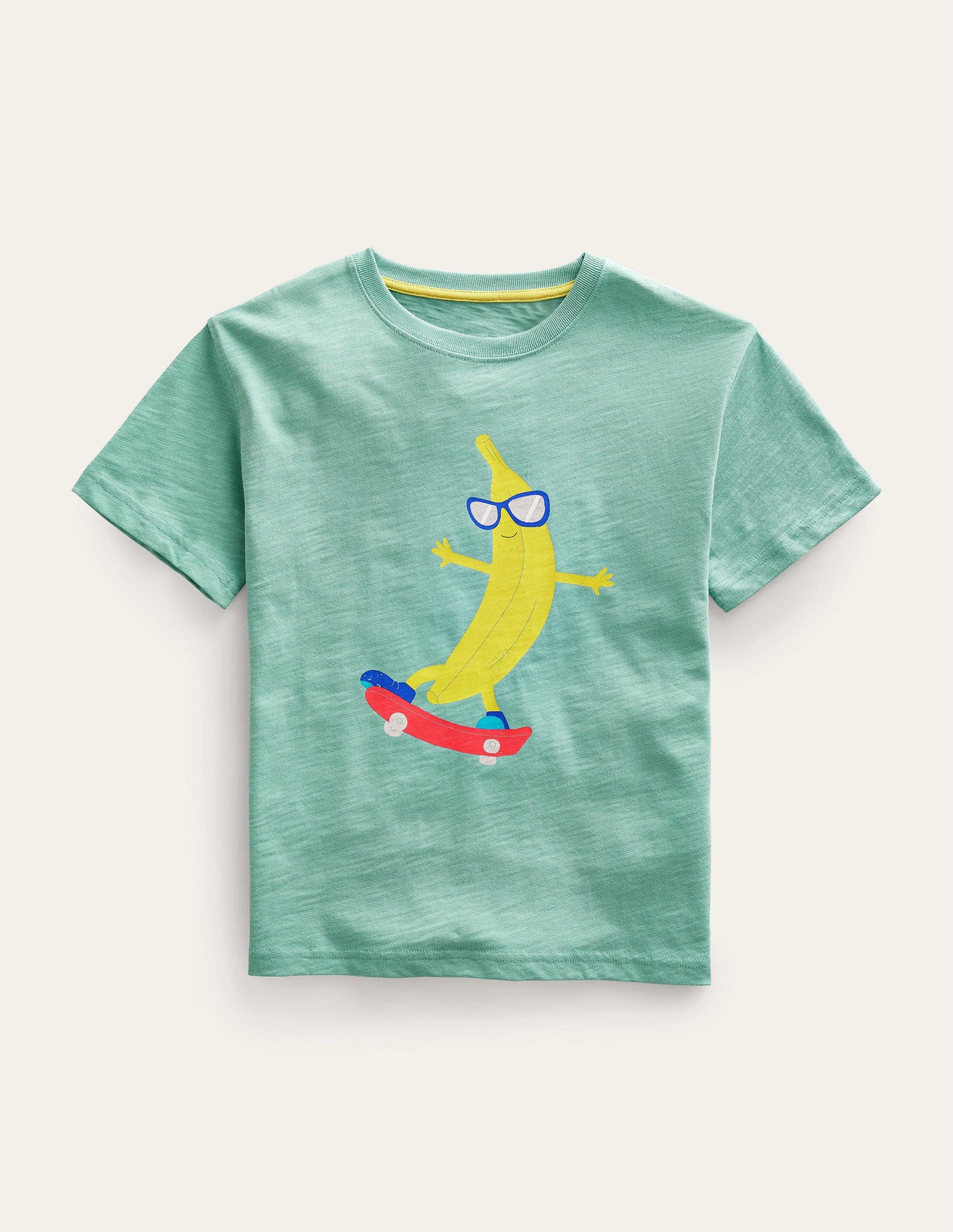 Printed Humour T-shirt-Hot Spring Banana-1