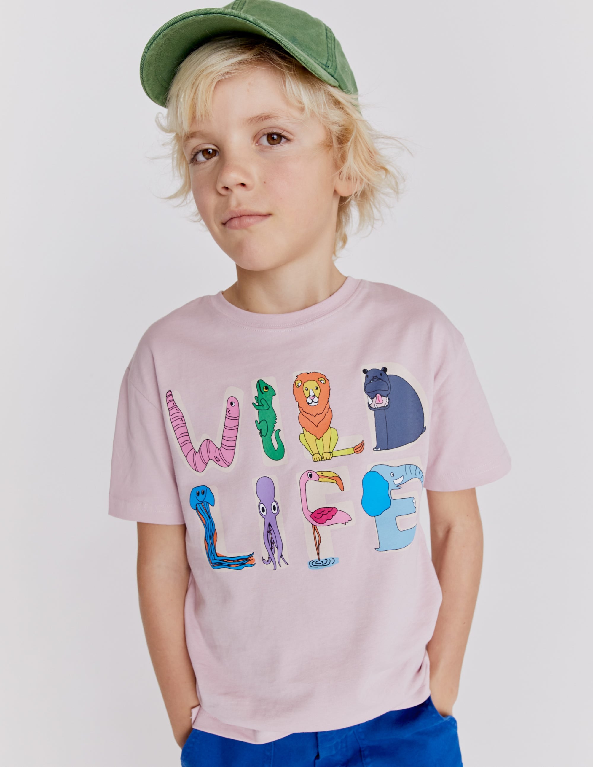 Graphic T-shirt-French Pink Wildlife - Image 4