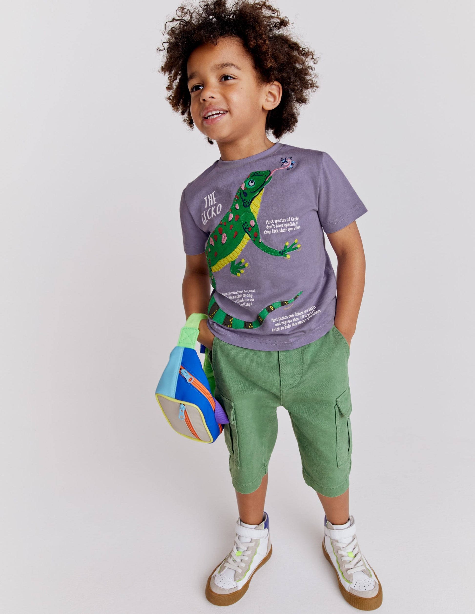 Animal Facts T-shirt-Misty Lavender Lizard-5
