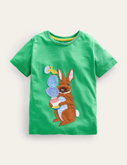 Easter Appliqué T-shirt-Aloe Green Easter-3