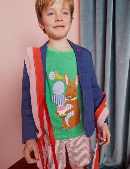 Easter Appliqué T-shirt-Aloe Green Easter-1
